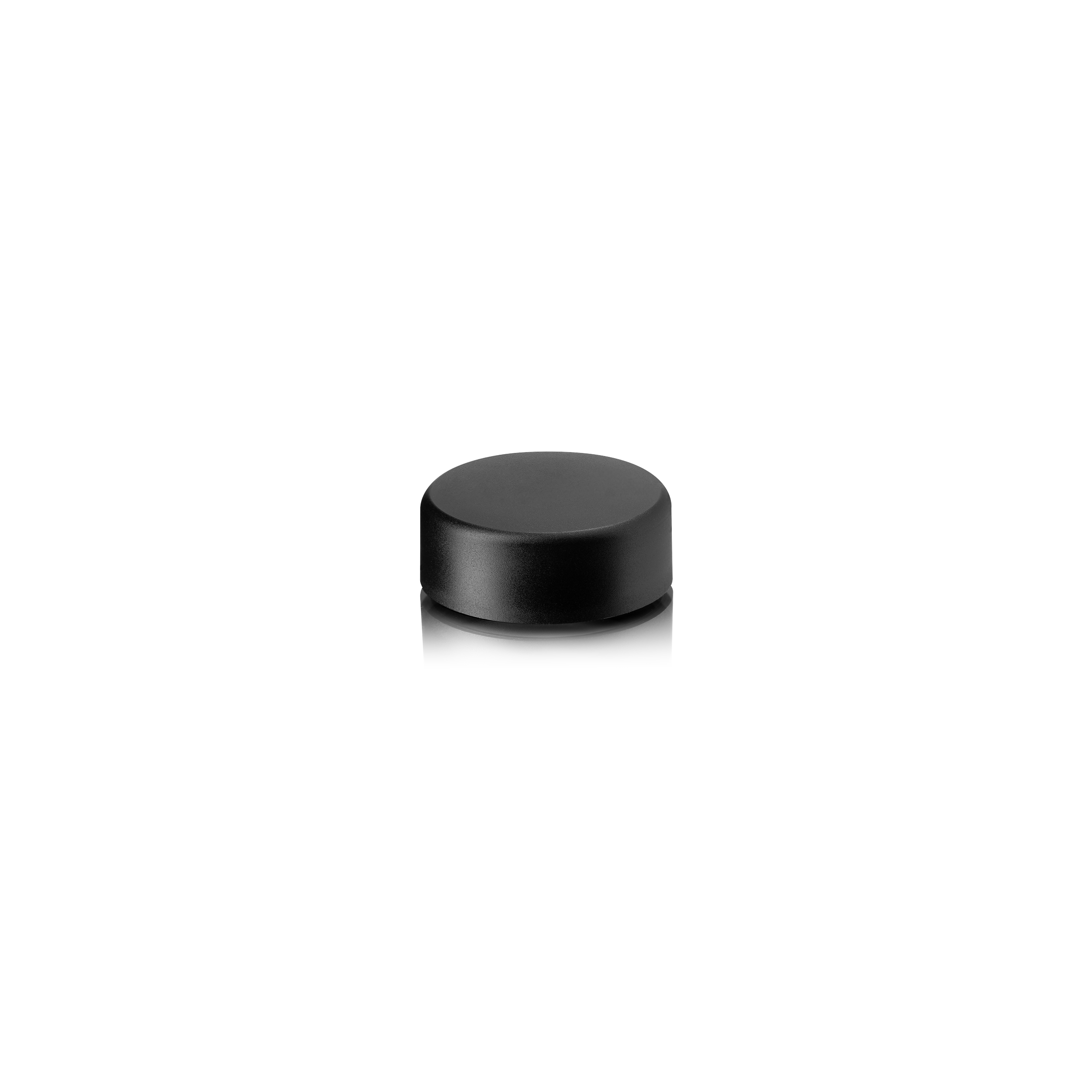 Lid Modern 29 special, PCR, black, matte finish, white inlay (Aspen 5)