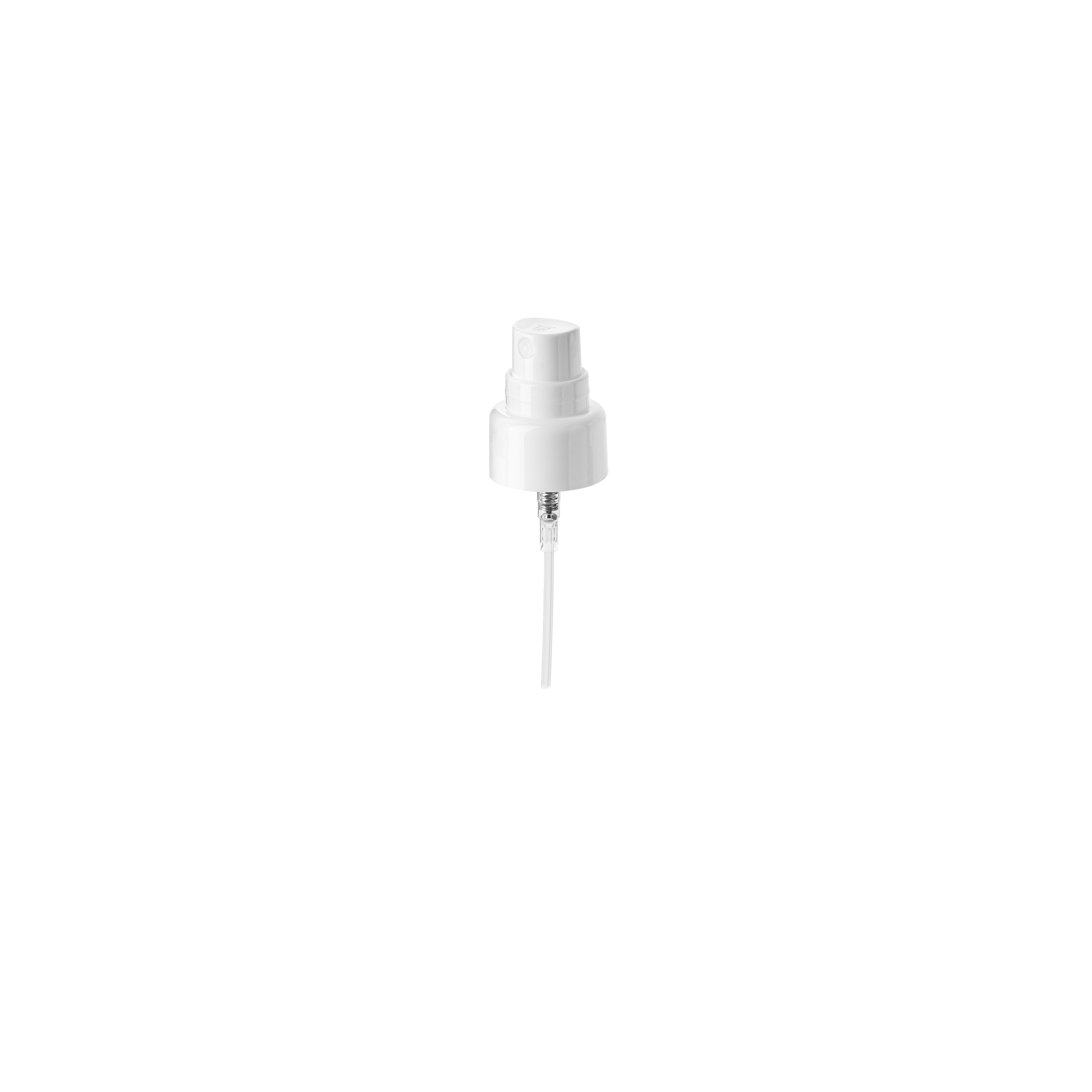 Mist sprayer Sinfonia 22/410, PP, white, glossy finish, dose 0.10ml, white overcap (Luna 30)