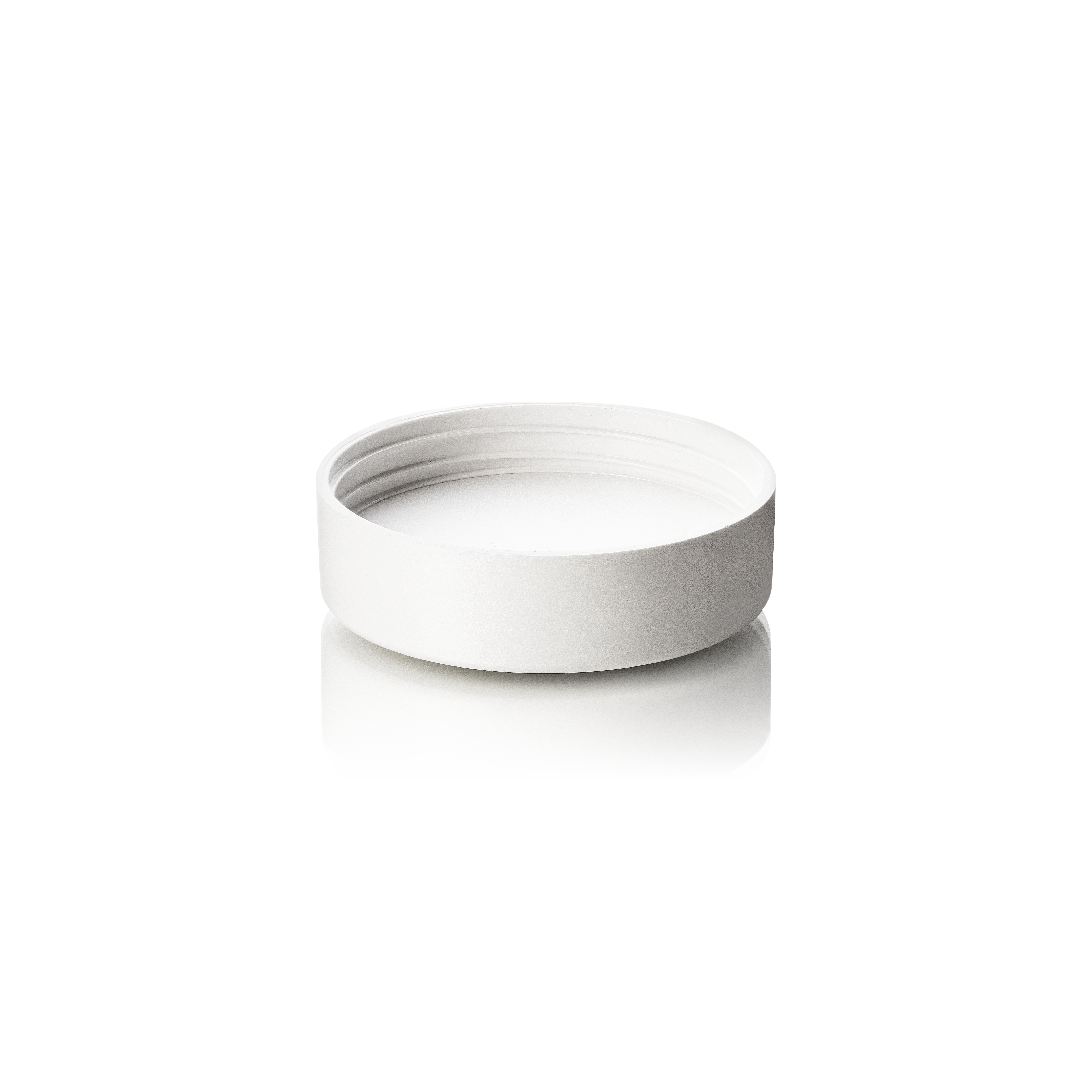 Lid Modern 58 special, PCR, white, matte finish, white inlay (Aspen 100)