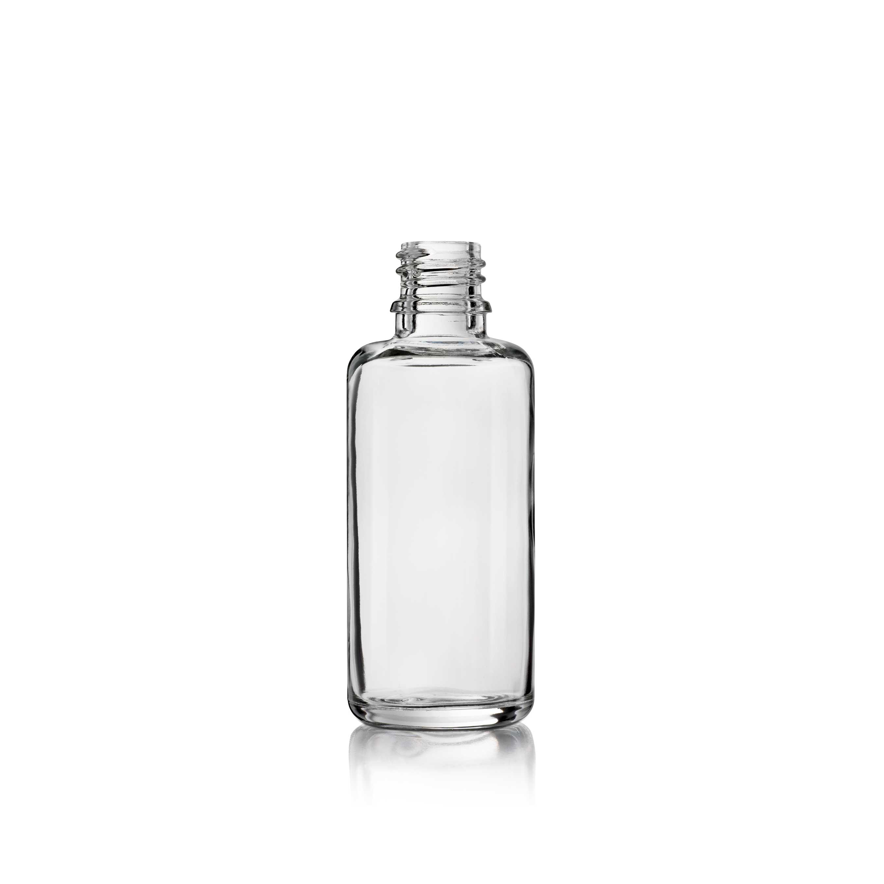 Dropper bottle Jasmine 50ml, DIN18, anti rotation nocks, light weight, Flint Dropper bottle Jasmine 50ml, DIN18, anti rotation nocks, light weight, Flint