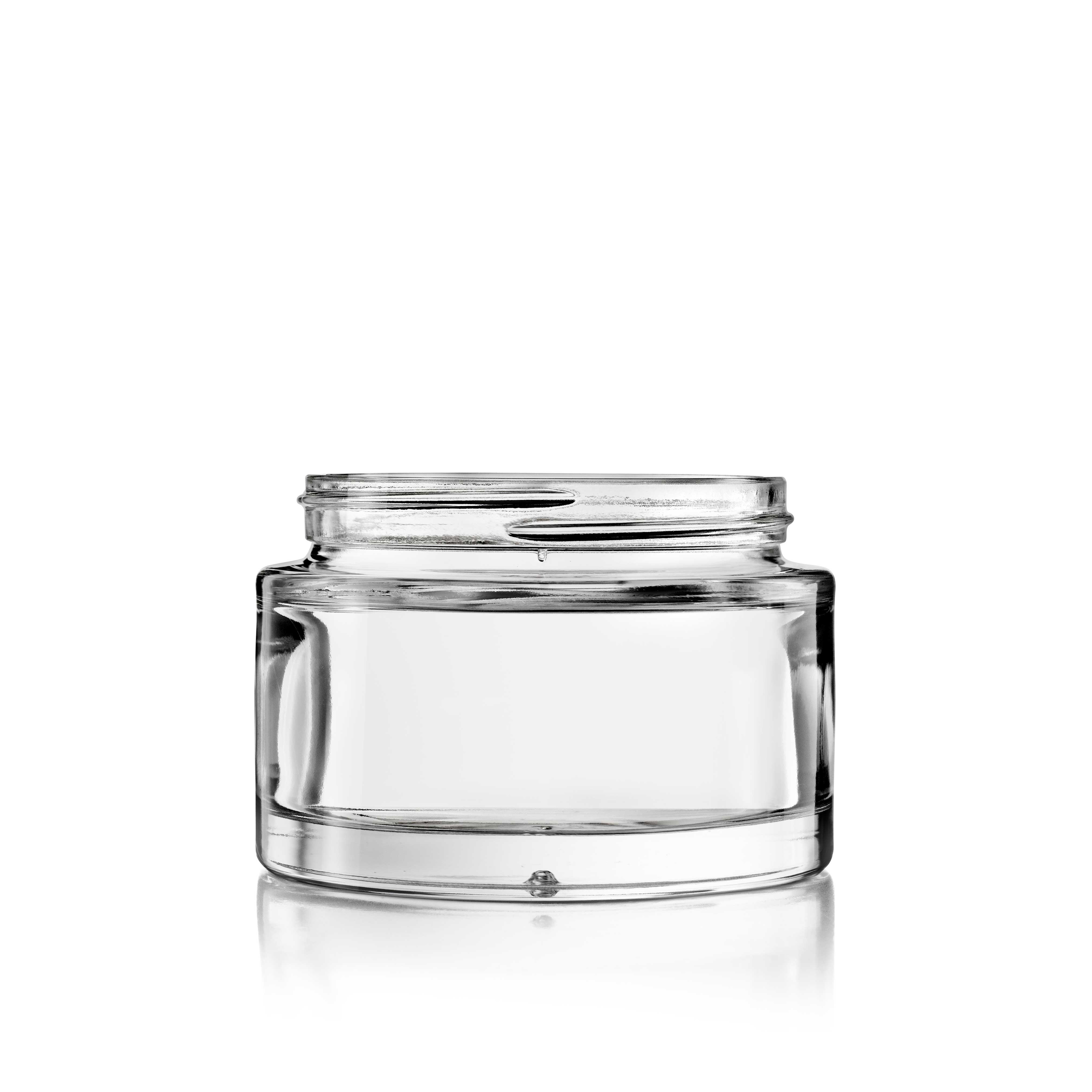 Cosmetic jar Camellia 120 ml, 67 special thread, fit for child-resistant lid, Flint
