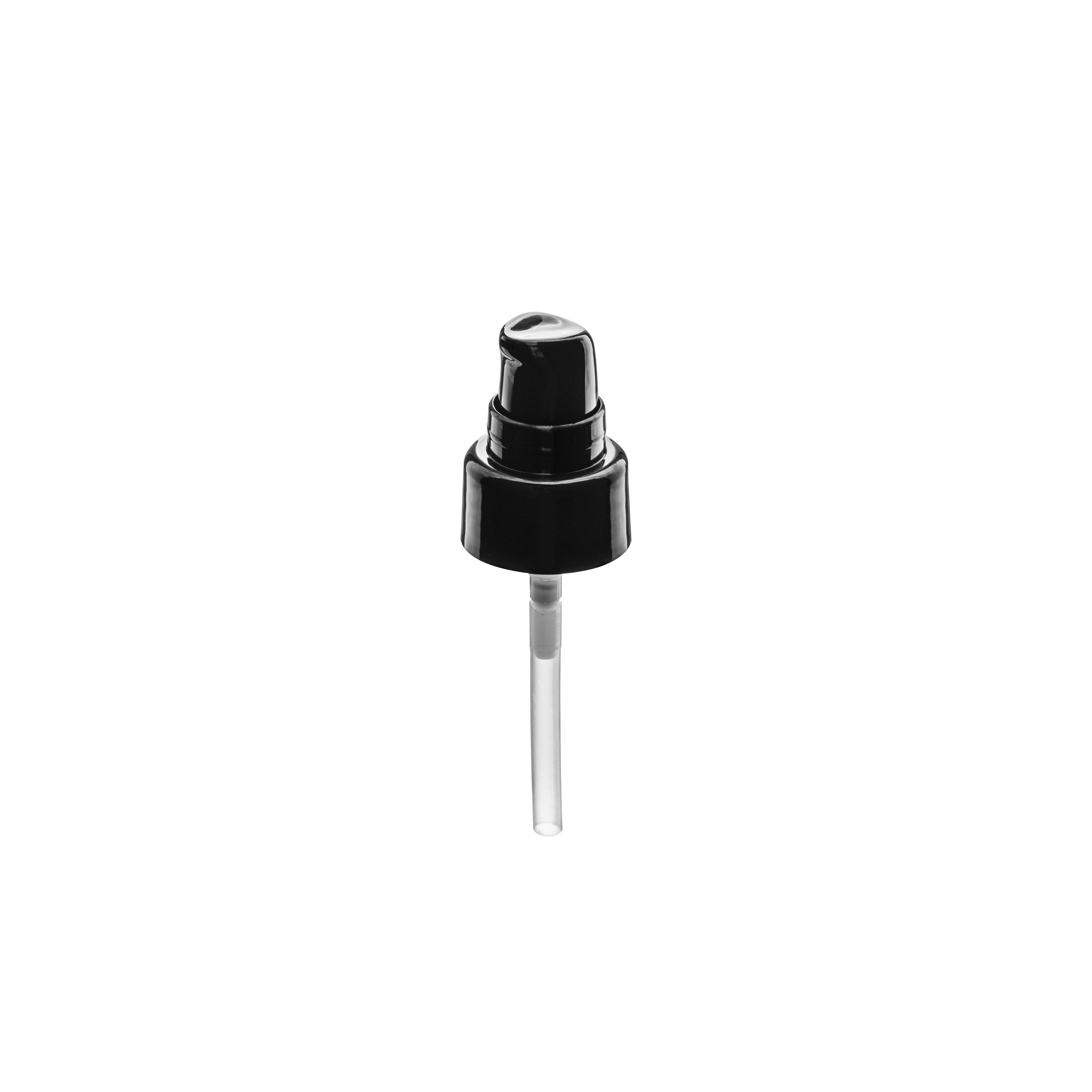 Lotion pump Sinfonia 22/410, PP, black, glossy finish, dose 0.10ml, black overcap (Luna 30) Lotion pump Sinfonia 22/410, PP, black, glossy finish, dose 0.10ml, black overcap (Luna 30)