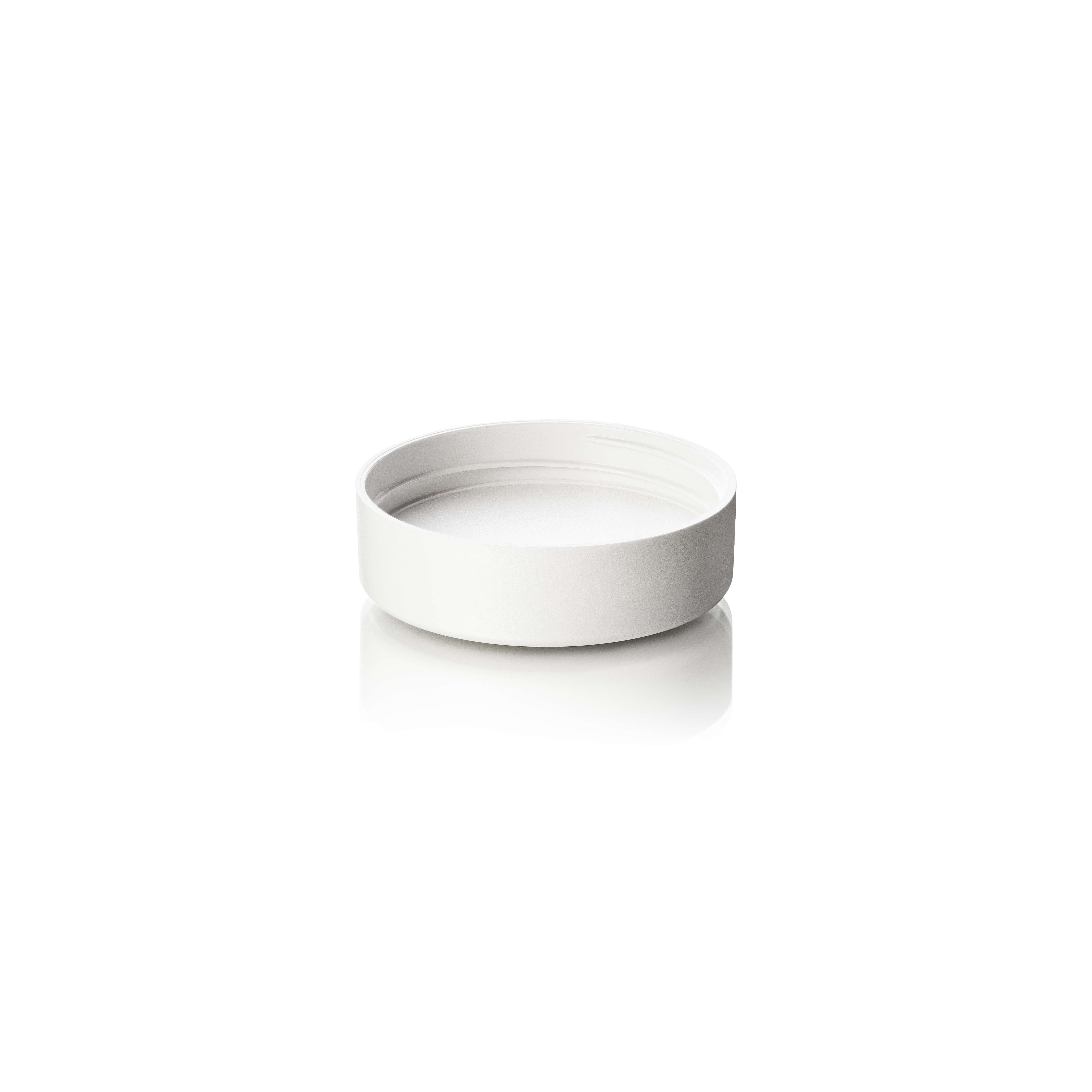 Lid Modern 47 special, PCR, white, matte finish, white EPE inlay for Aspen 30ml