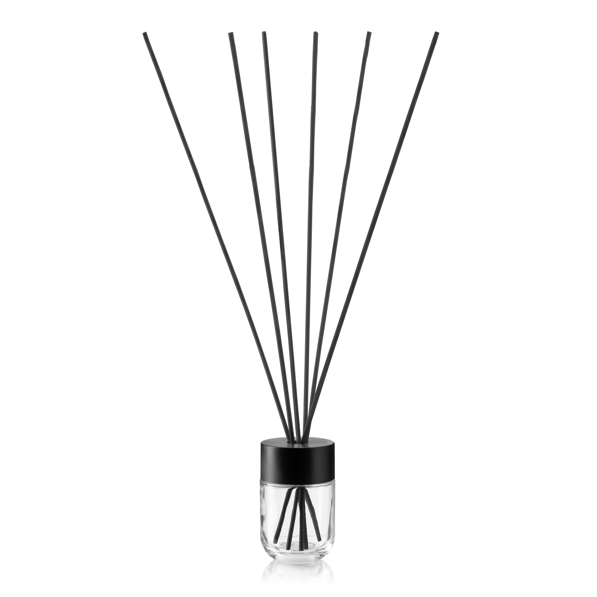 Diffuser sticks, rattan, black matte Type B, 3.5mm thick, 400mm, packed in bundles of 6 pieces