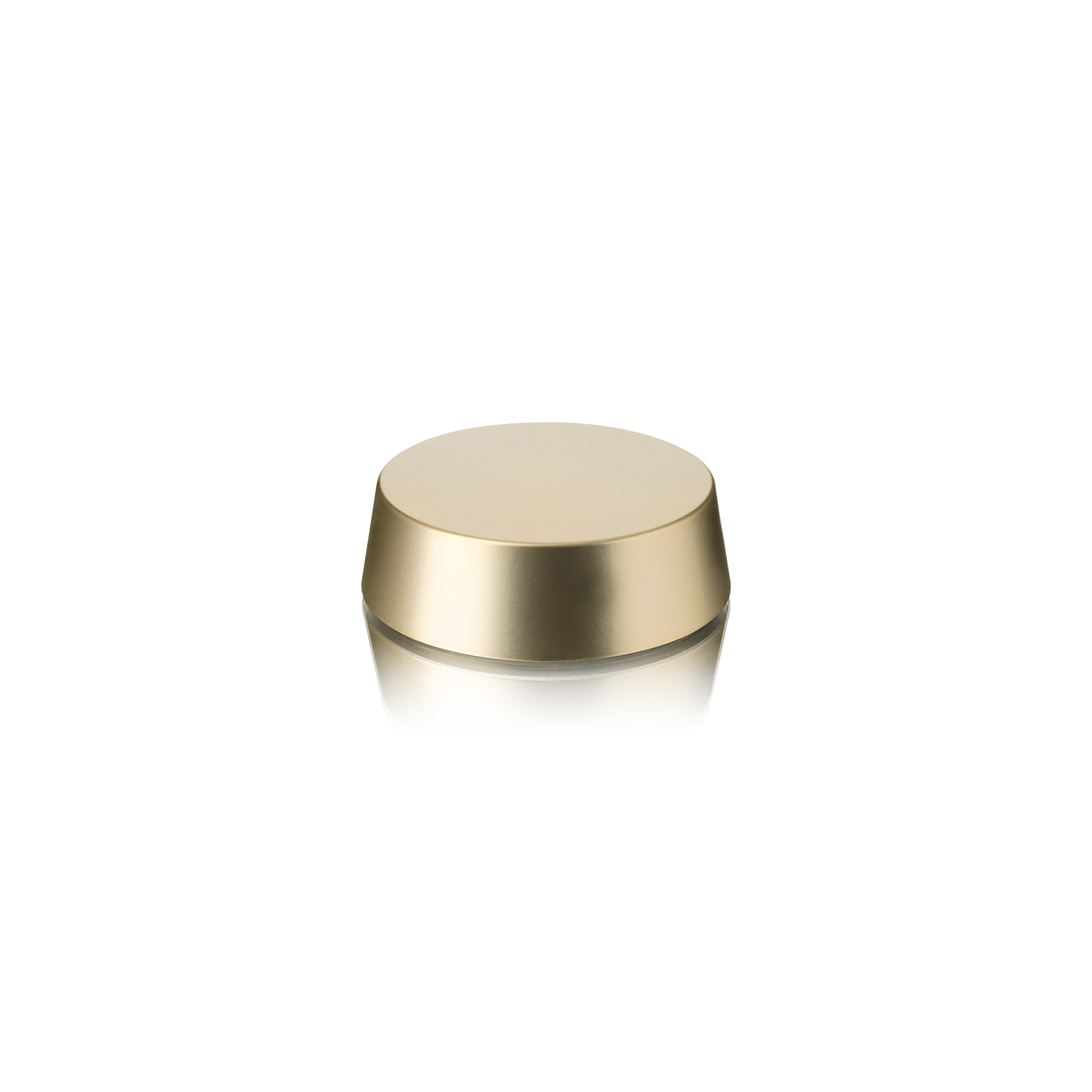 Lid Conical 58/400, UREA, gold matte, white inlay (DA Lumiere 50)