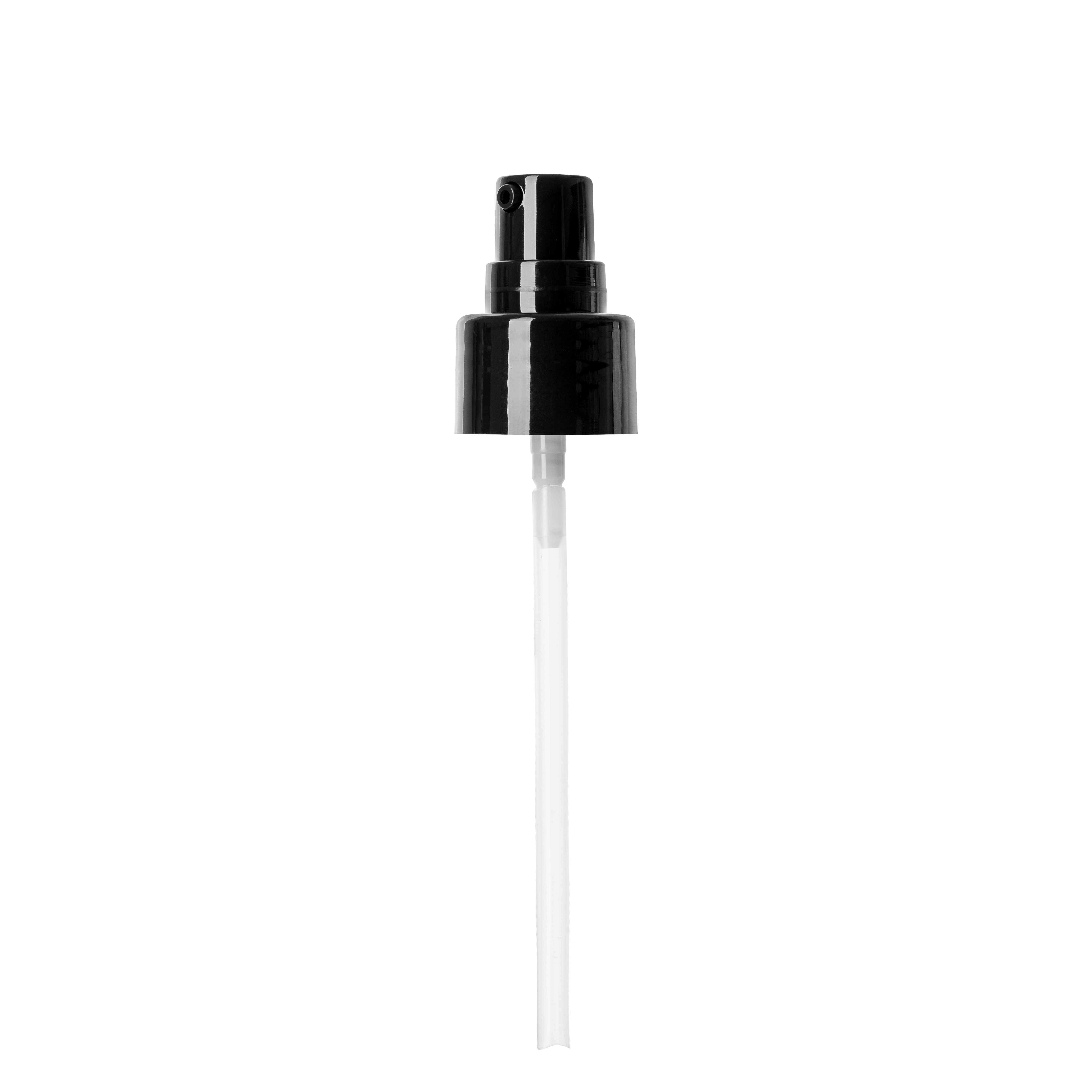 Lotion pump Sinfonia 18/415, PP, black, glossy finish, dose 0.10ml, transp. overcap (Laurel 30) Lotion pump Sinfonia 18/415, PP, black, glossy finish, dose 0.10ml, transp. overcap (Laurel 30)