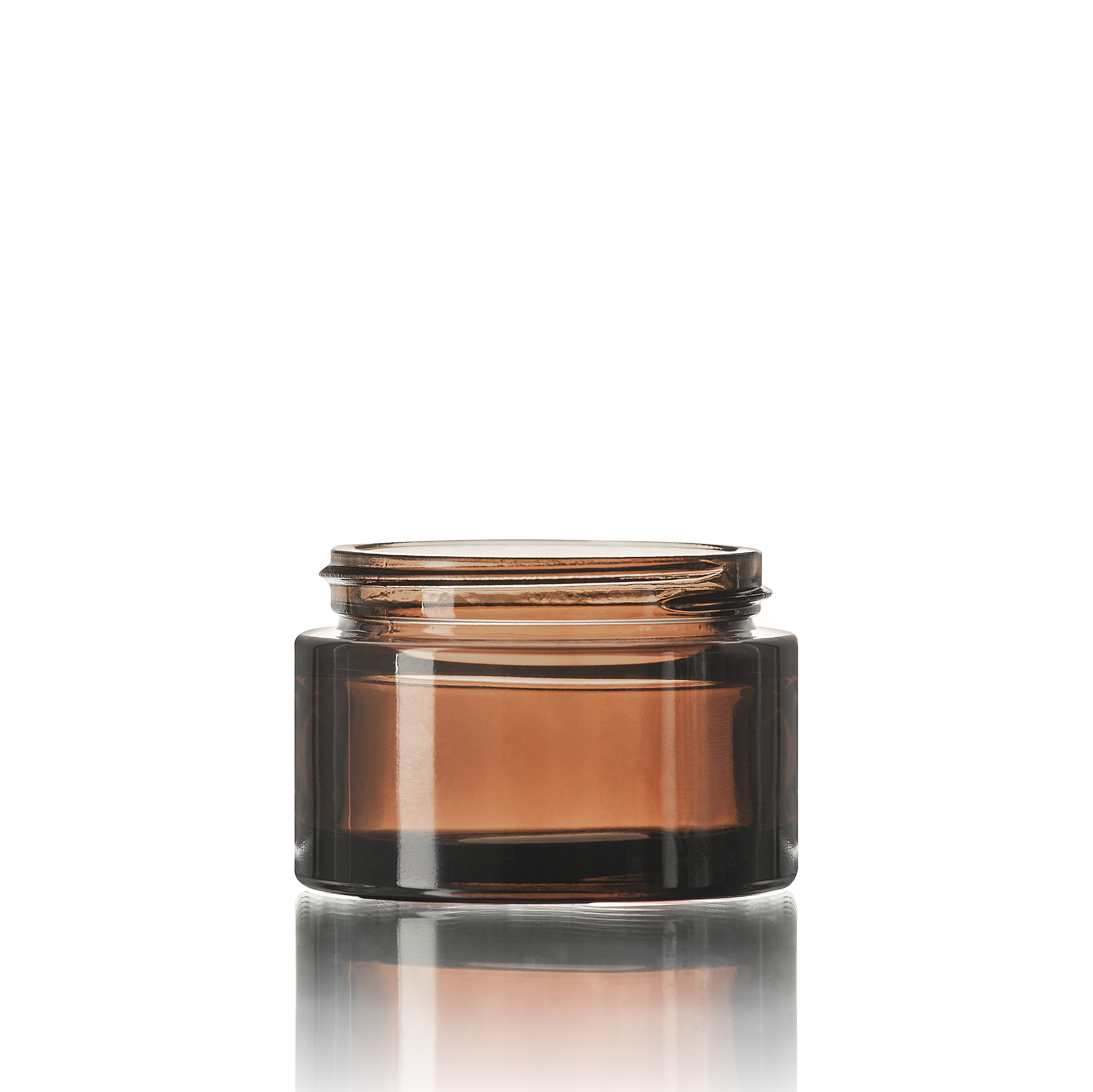 Cosmetic jar Olive 50ml, 58/400, Brown