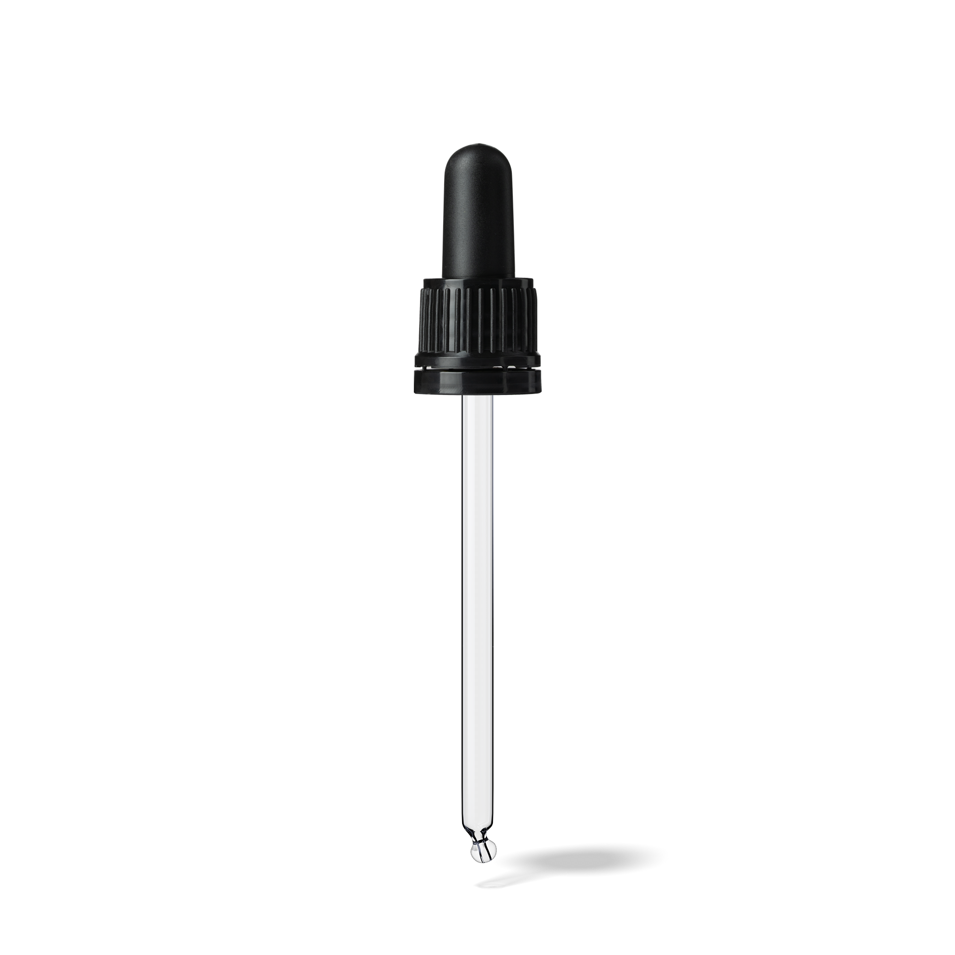 Pipette D02 black ribbed, D18, TE-b, Bulb TPEs-b 1.0, Tip bent ball 1.0, ORI60-111/GIN100