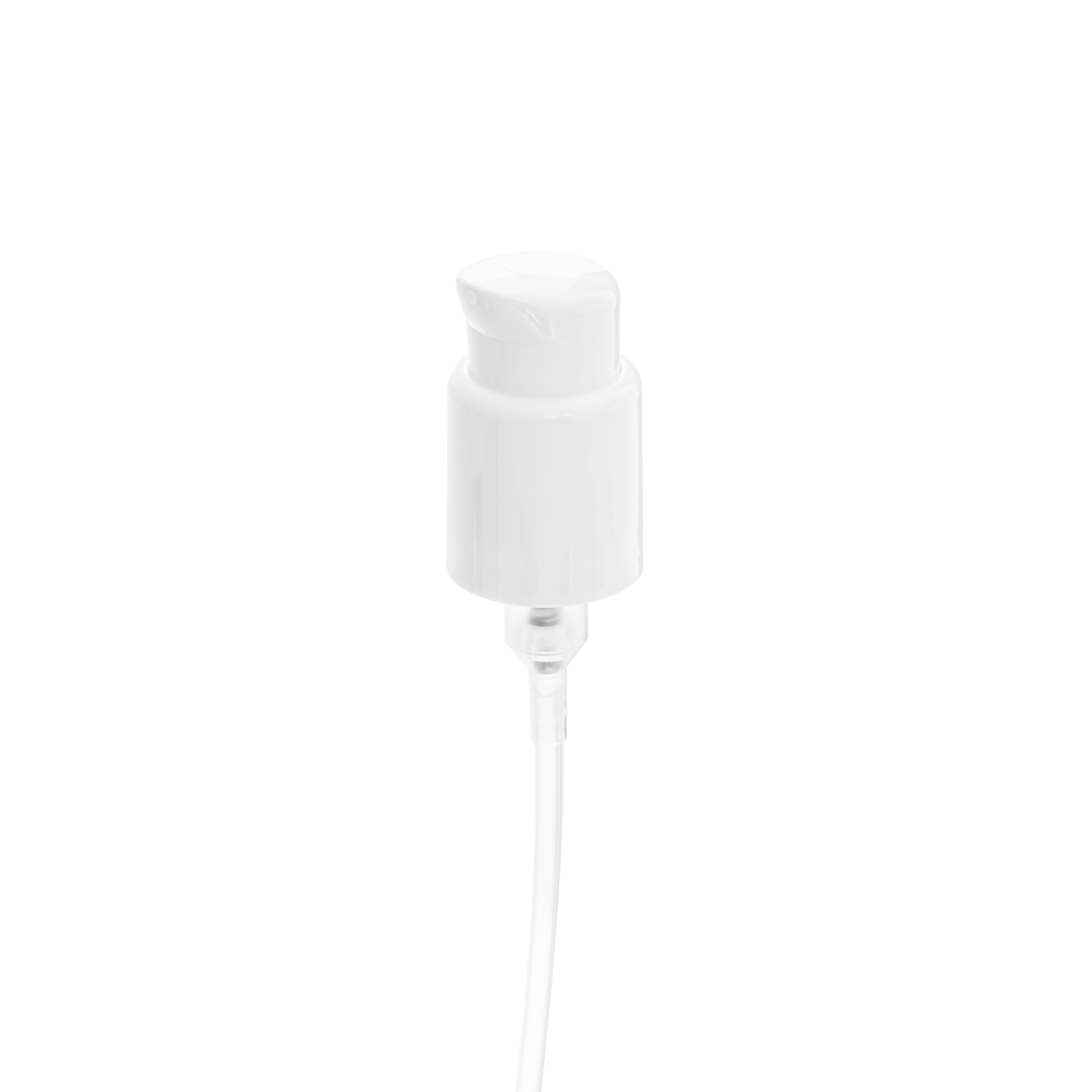 Lotion pump Metropolitan 24/410, PP, white, dose 0.50ml, white security clip (Luna 150)