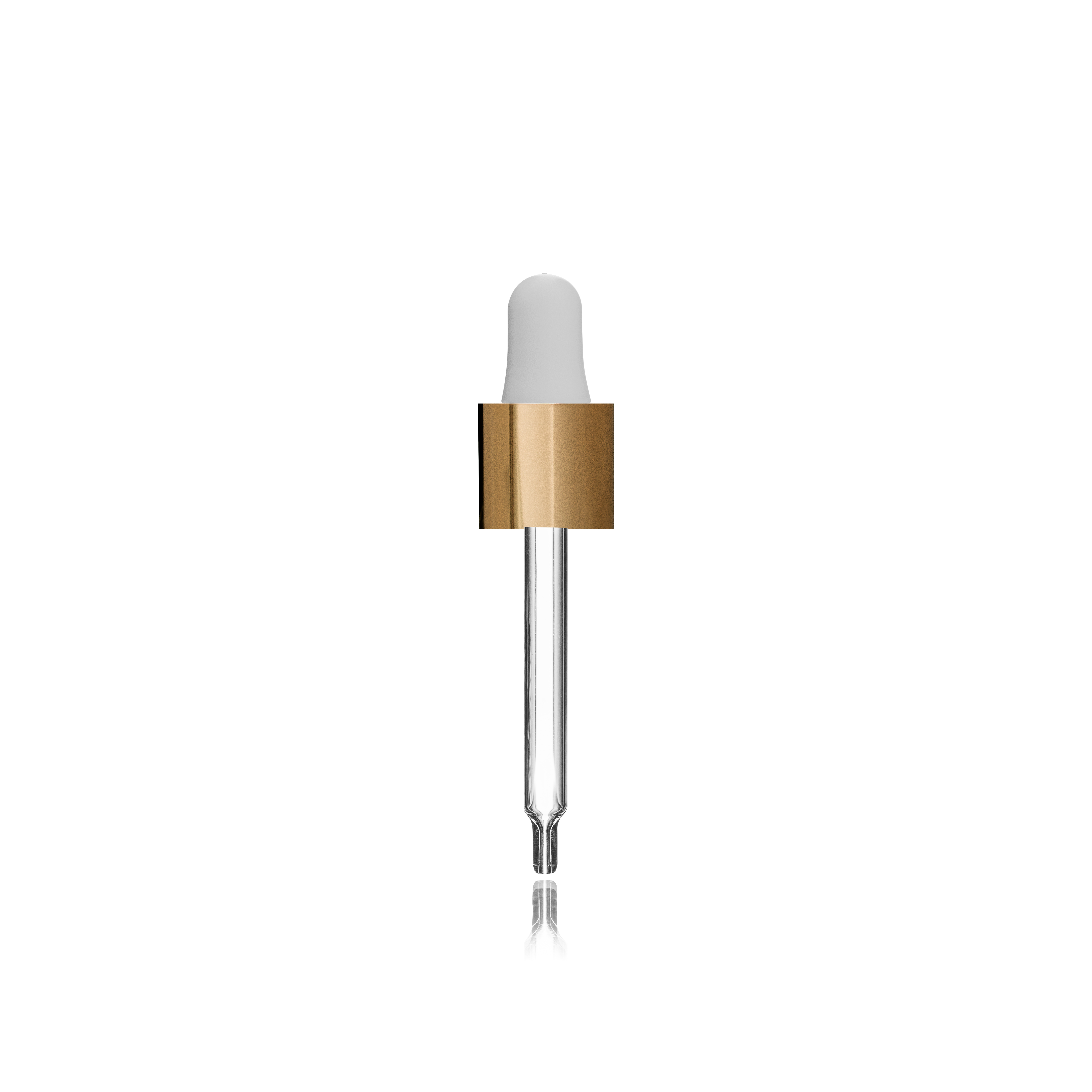 Pipette, 18/415, PP/metal, white/gold, bulb nitrile PG 0.65ml, conical tip, straight (Victor 30) 