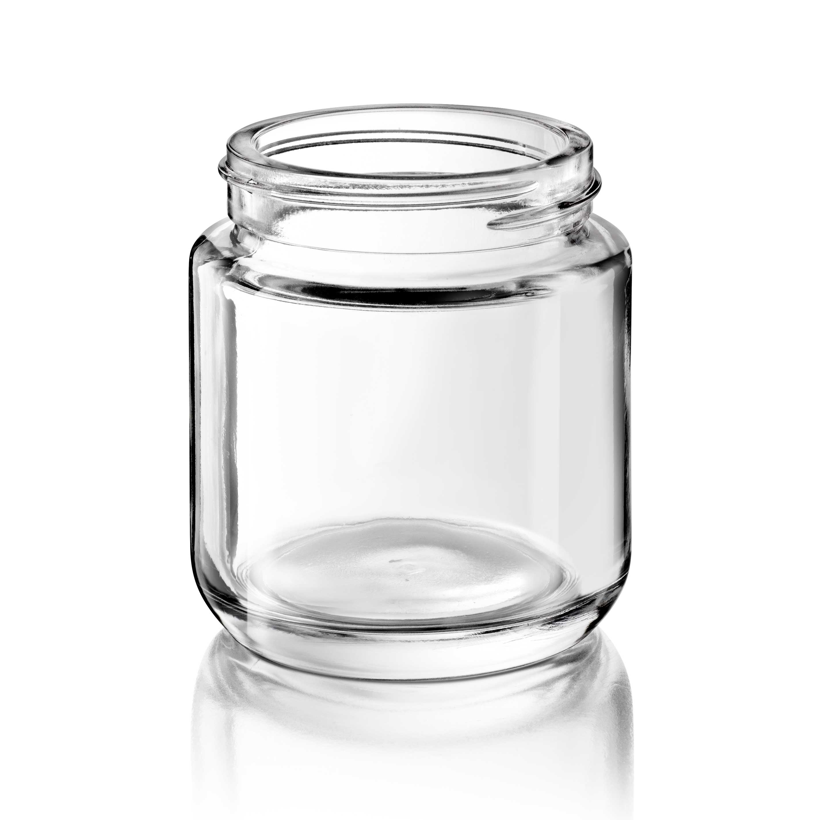 Cosmetic jar Flora 100 ml, 53/400, fit for child-resistant lid, Flint