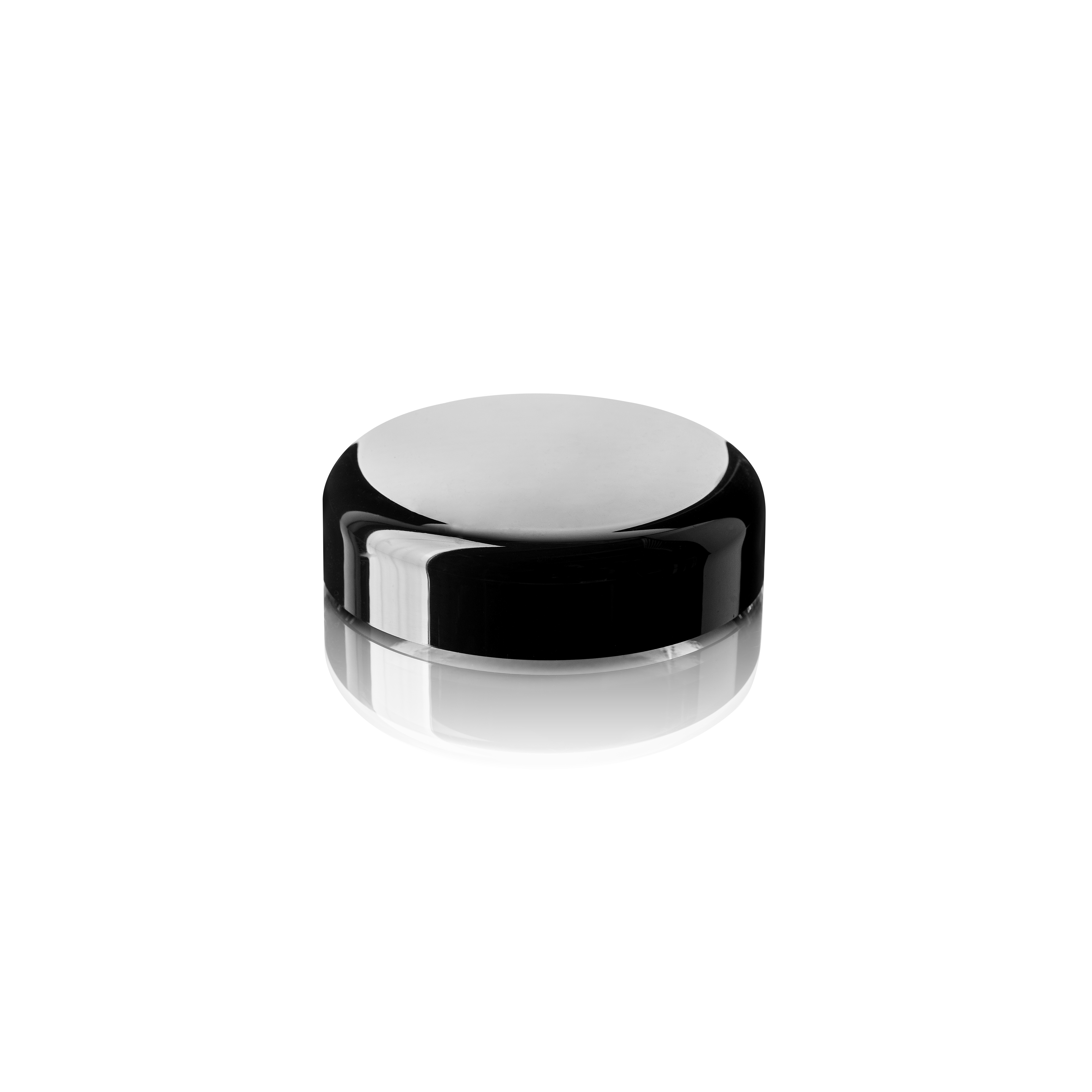 Lid Classic 70/400, SAN, black, glossy finish, with white inlay (Violette 250)
