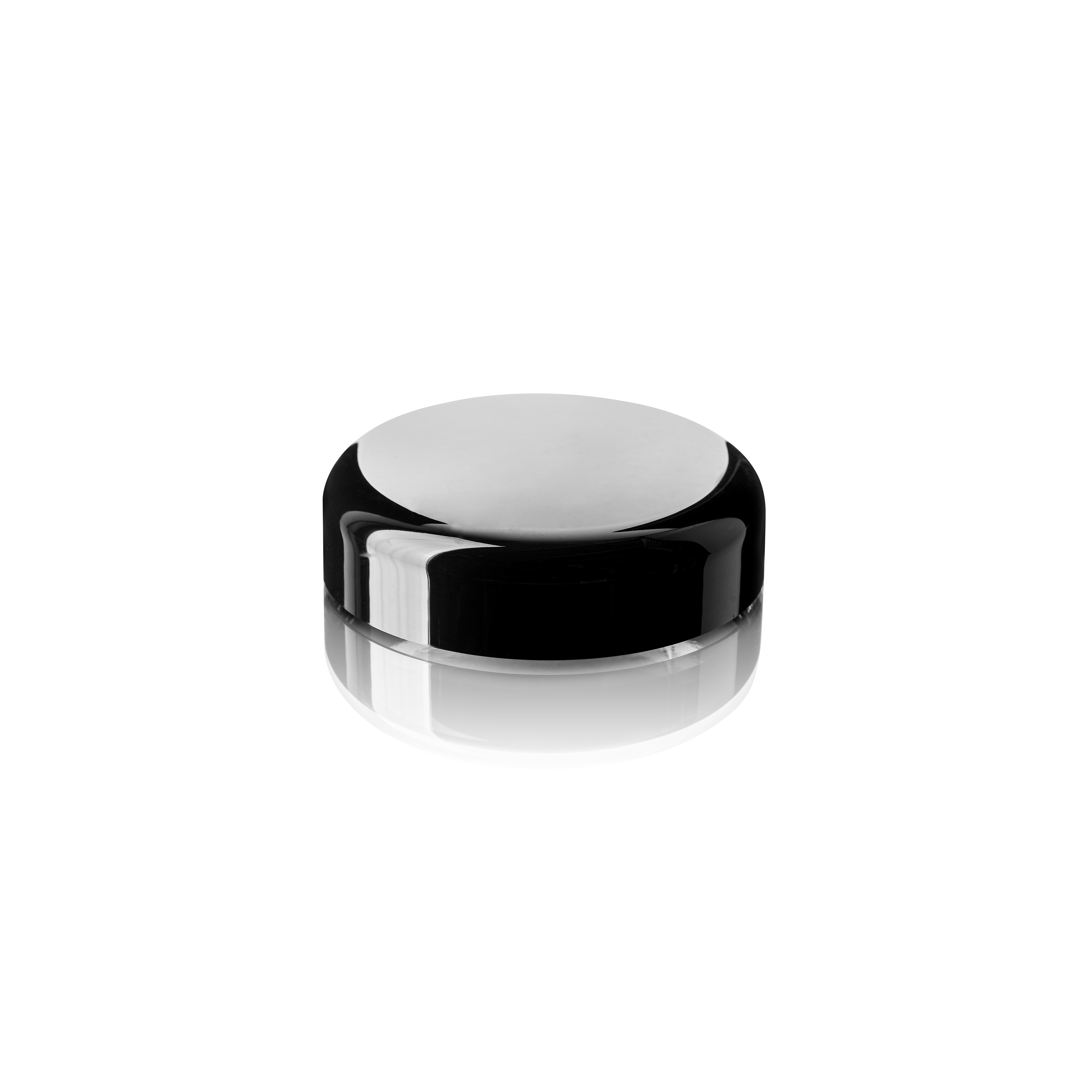 Lid Classic 70/400, SAN, black, glossy finish, with white inlay (Violette 250)