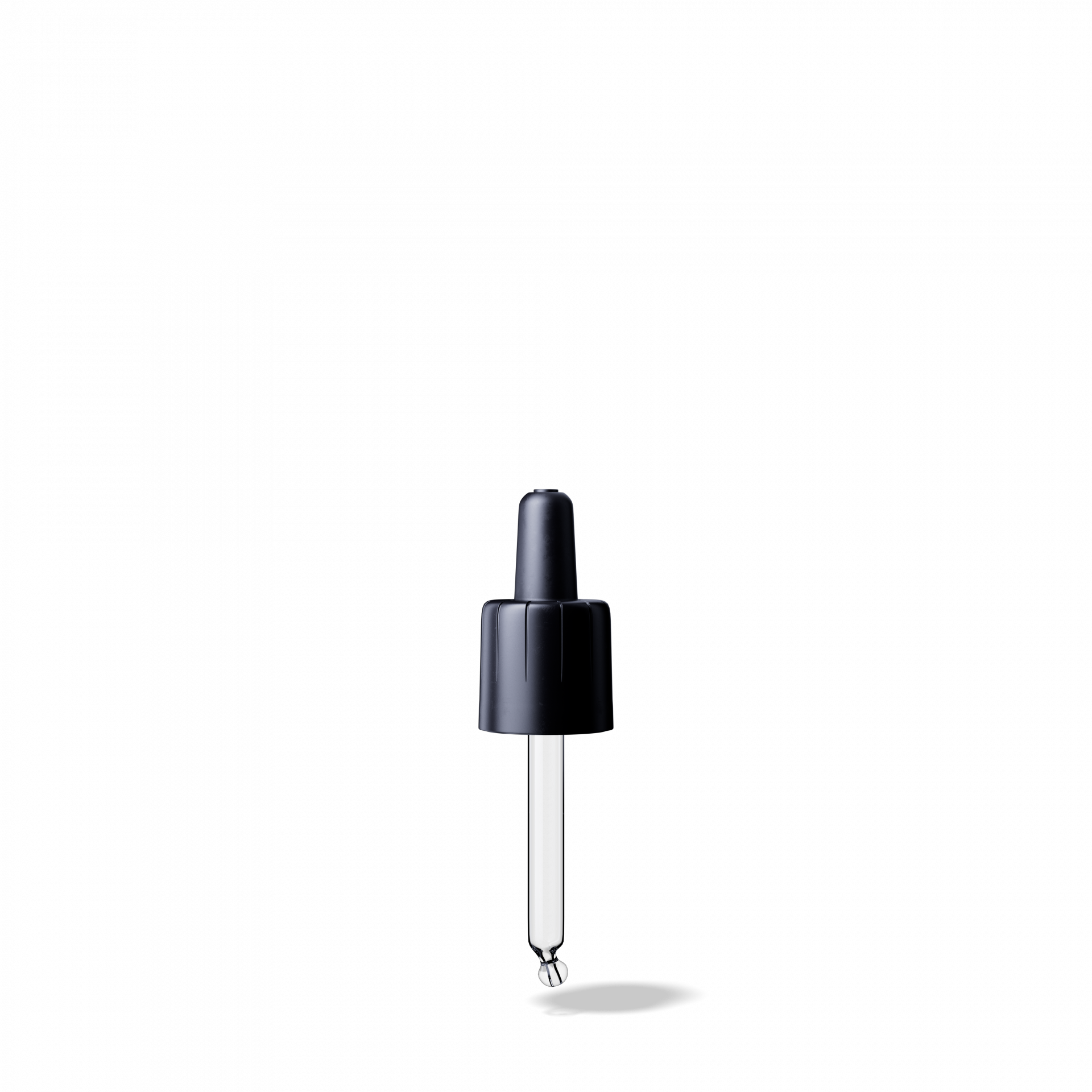 Pipette child-tamper evident, DIN18, II, PP/PEHD, black, bulb NBR 0.7ml, bent ball tip (Ginger 10)