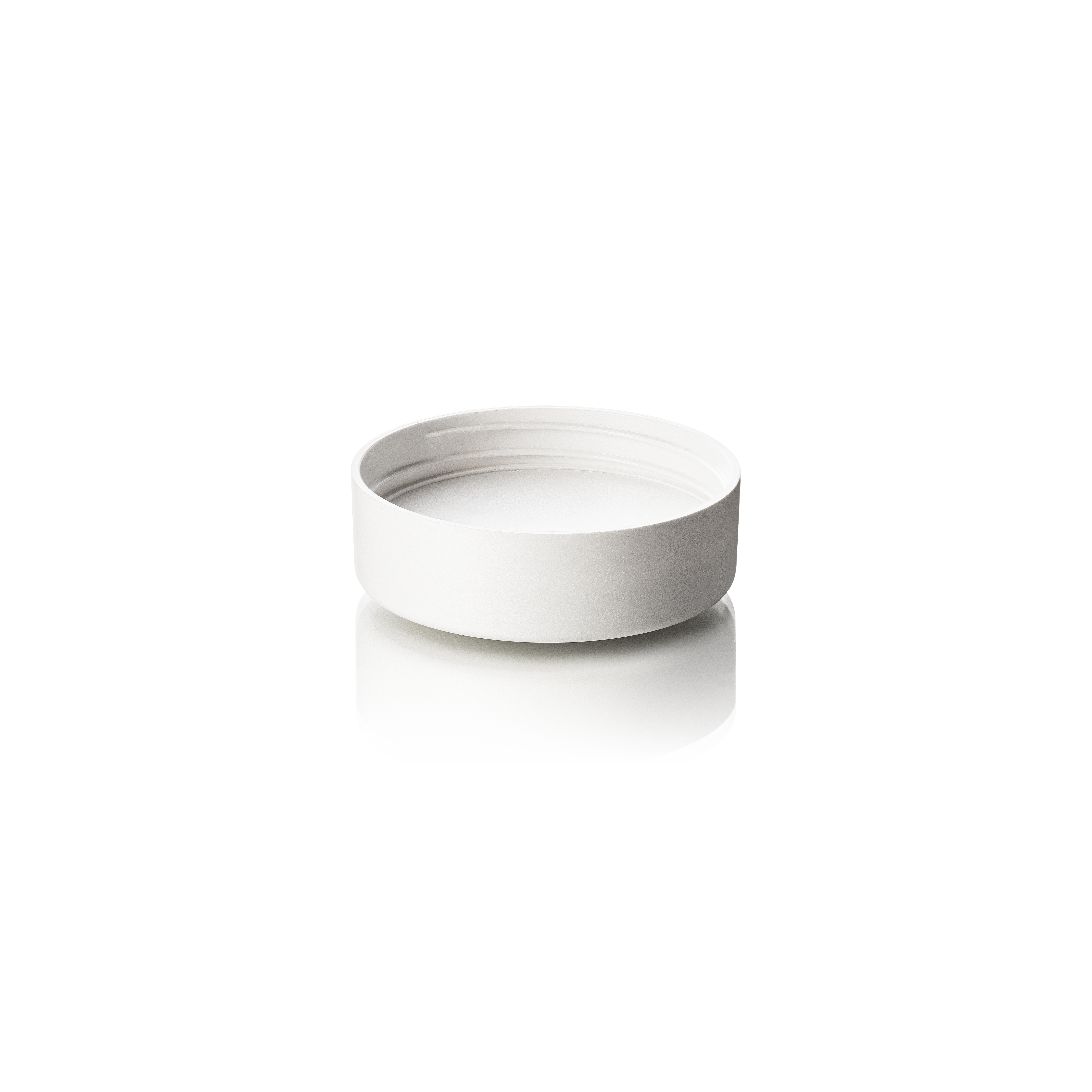 Lid Modern 49 special, PCR, white, matte finish, white EPE inlay (Aspen 50)
