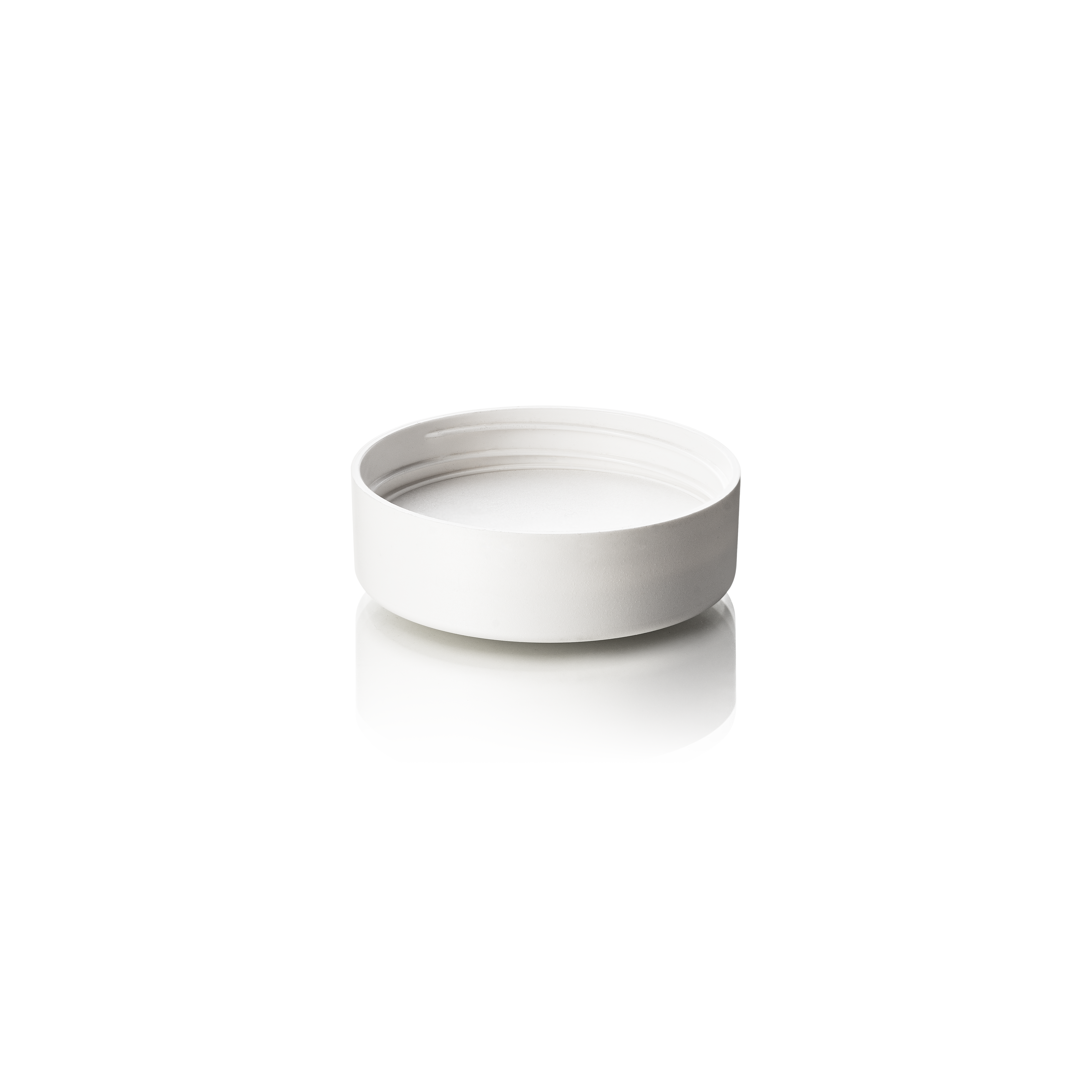 Lid Modern 49 special, PCR, white, matte finish, white EPE inlay (Aspen 50)