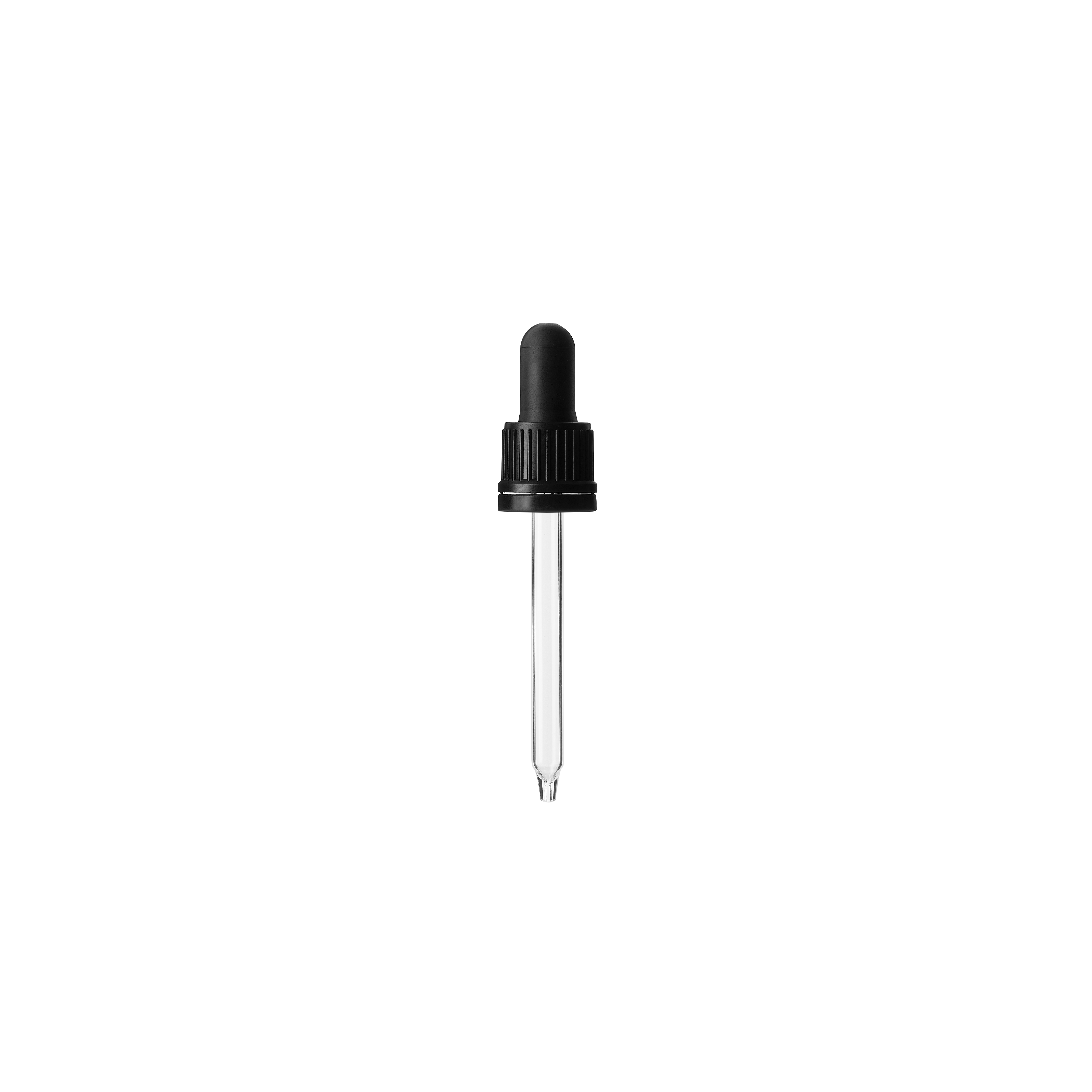 Pipette tamper evident DIN18, II, PP, black, ribbed, bulb TPE 1.0ml, conical tip (Ginger 50) Pipette tamper evident DIN18, II, PP, black, ribbed, bulb TPE 1.0ml, conical tip (Ginger 50)