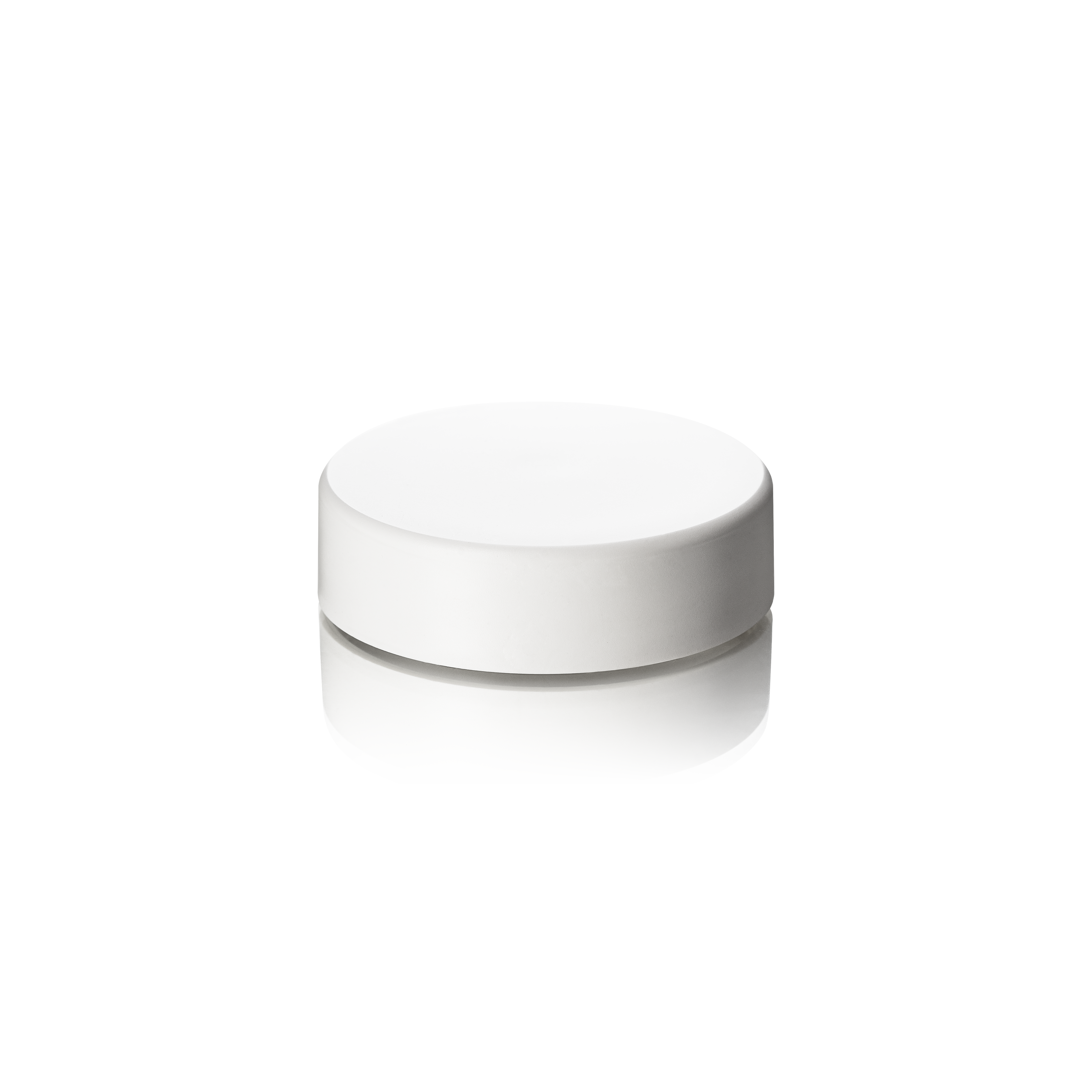 Lid Modern 58 special, PCR, white, matte finish, white EPE inlay (Aspen 100)