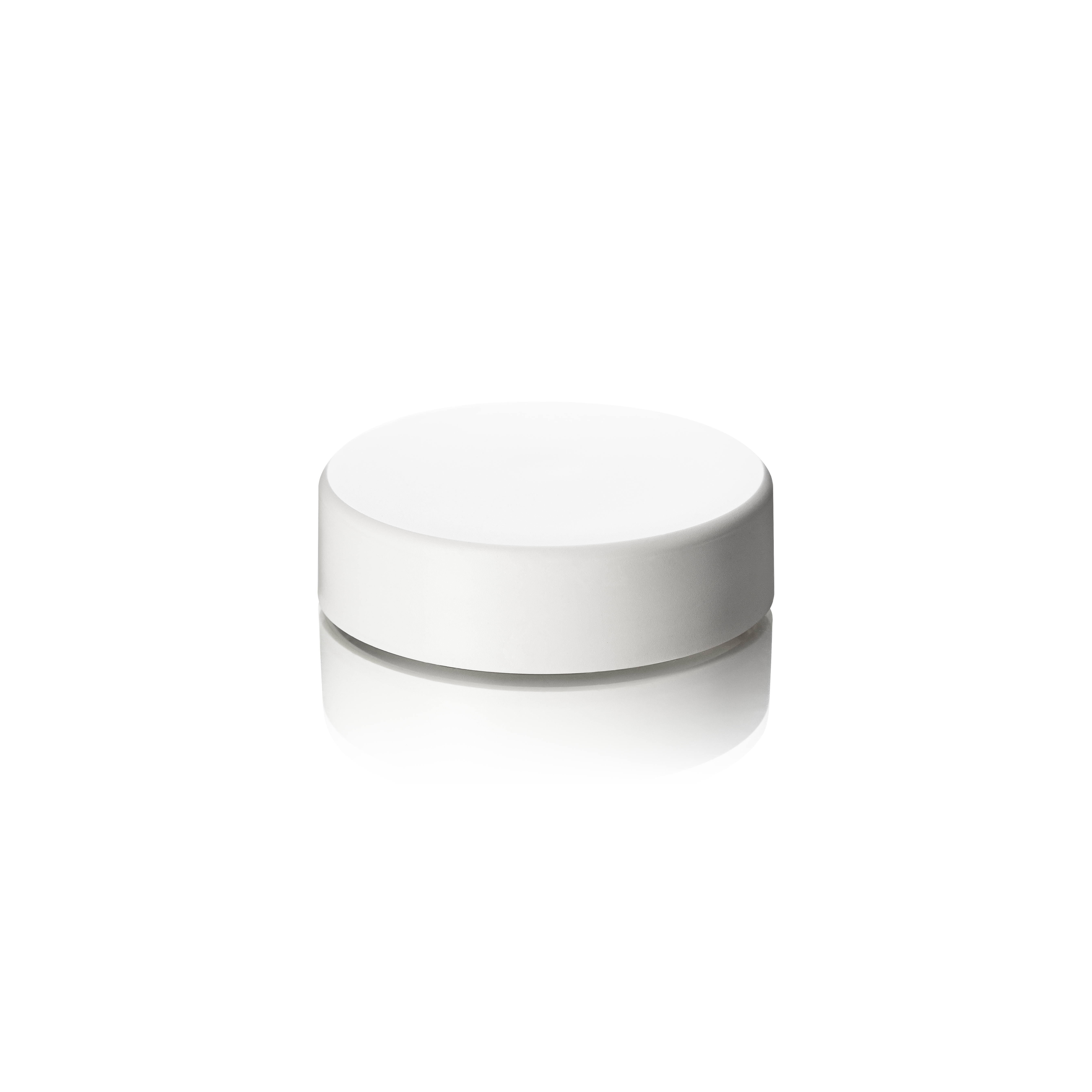 Lid Modern 58 special, PCR, white, matte finish, white inlay (Aspen 100)