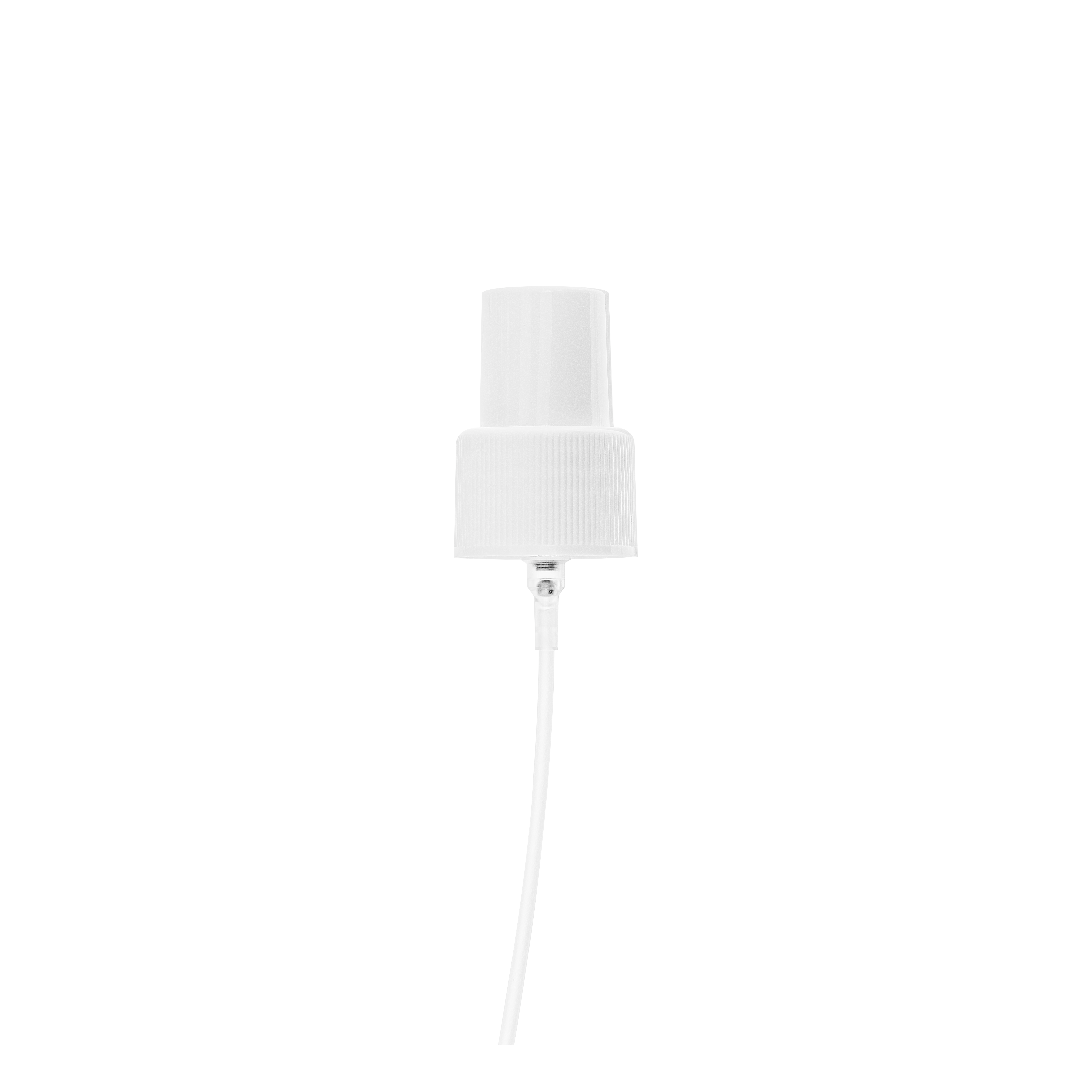 Mist sprayer Classic 24/410, PP, white, ribbed, dose 0.14ml, white overcap (Laurel/Luna 200) Mist sprayer Classic 24/410, PP, white, ribbed, dose 0.14ml, white overcap (Laurel/Luna 200)