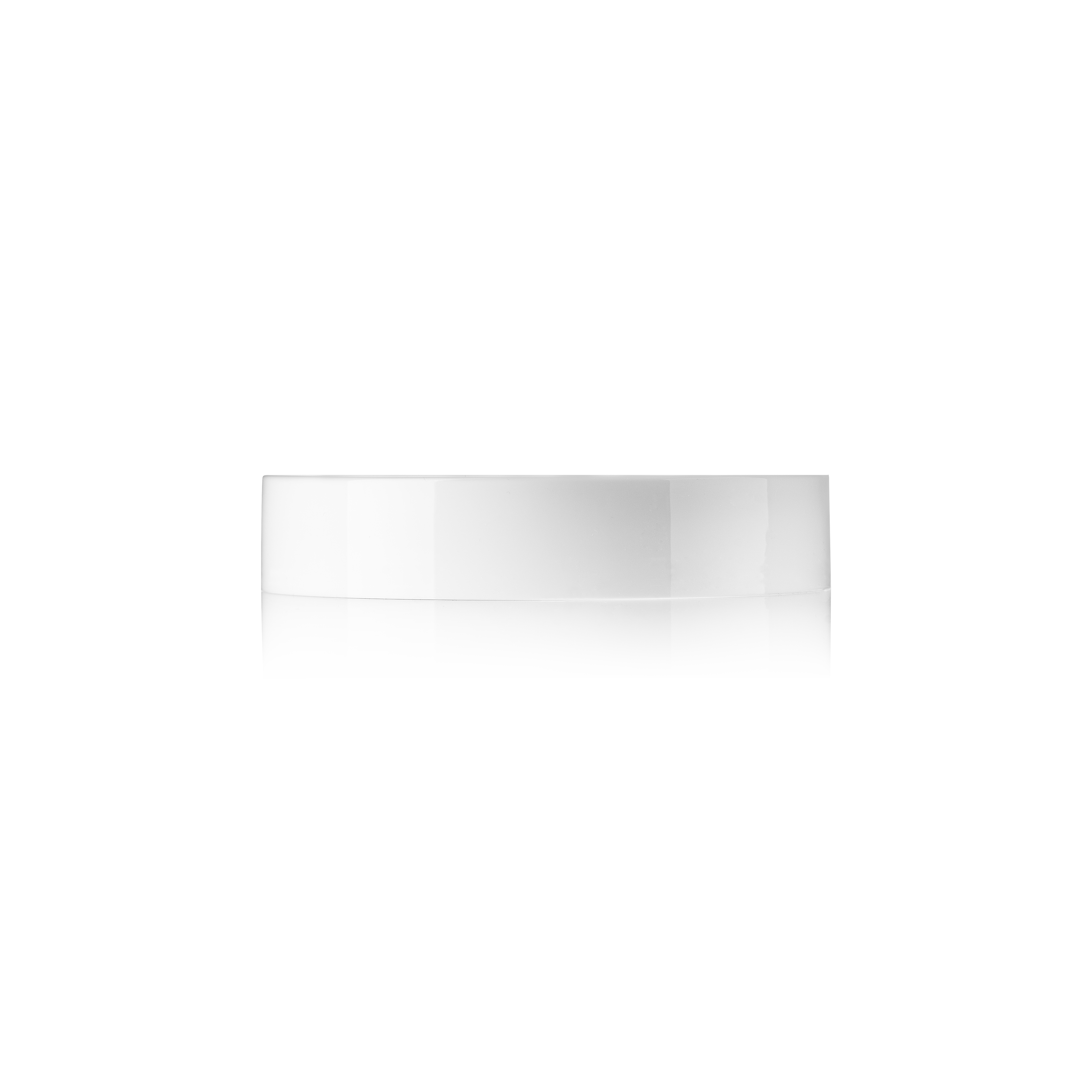 Lid Modern 87 special, PP, white, glossy finish, white inlay (Bryn 200)