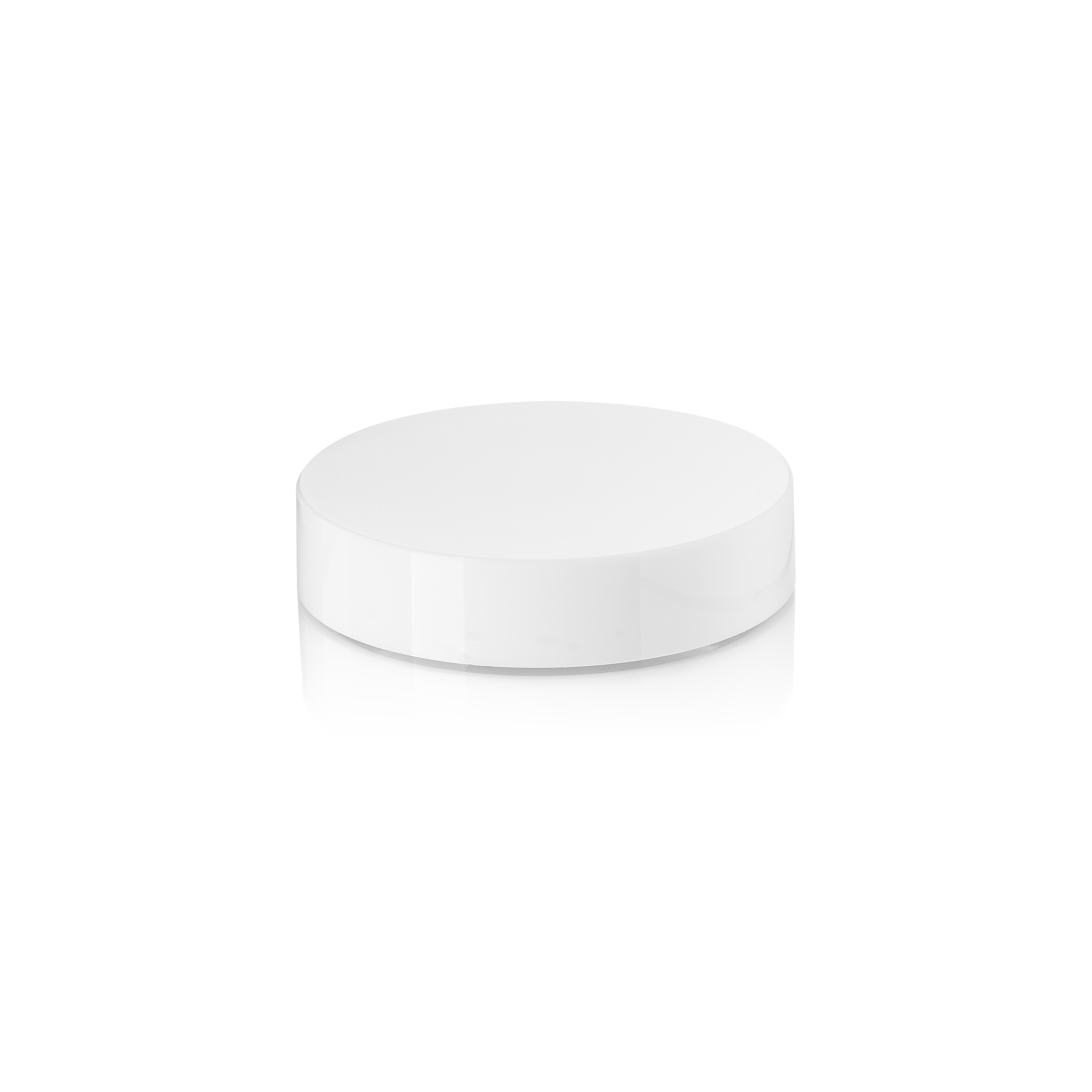 Lid Modern 56 special, PP, white, glossy finish, white inlay (Bryn 50)