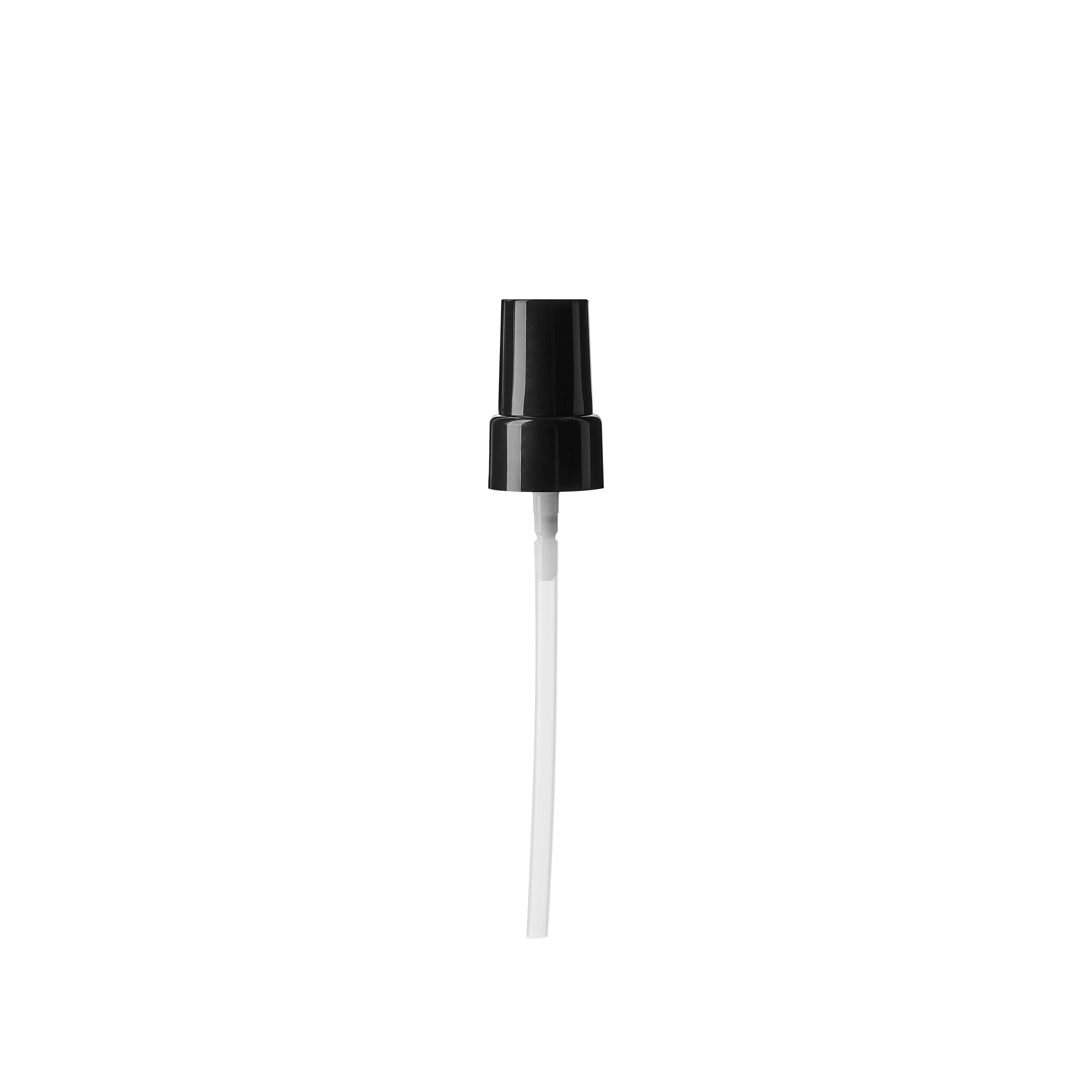Lotion pump Sinfonia 20/410, PP, black, glossy, dose 0.10ml, black overcap (DA Allure 30)
