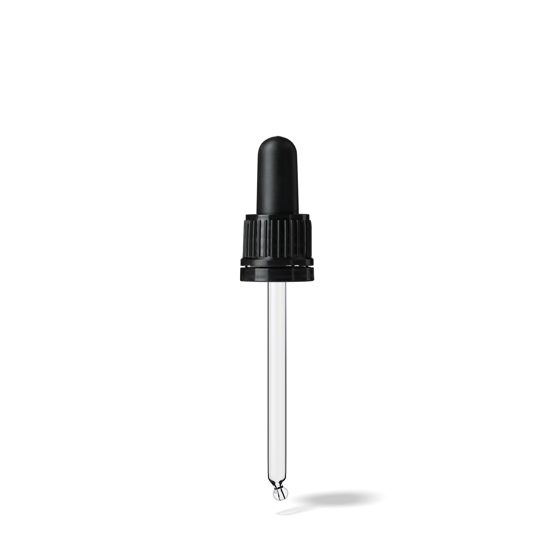 Pipette D02 black ribbed, D18, TE-b, Bulb TPEs-b 1.0, Tip bent ball 1.0, GIN50