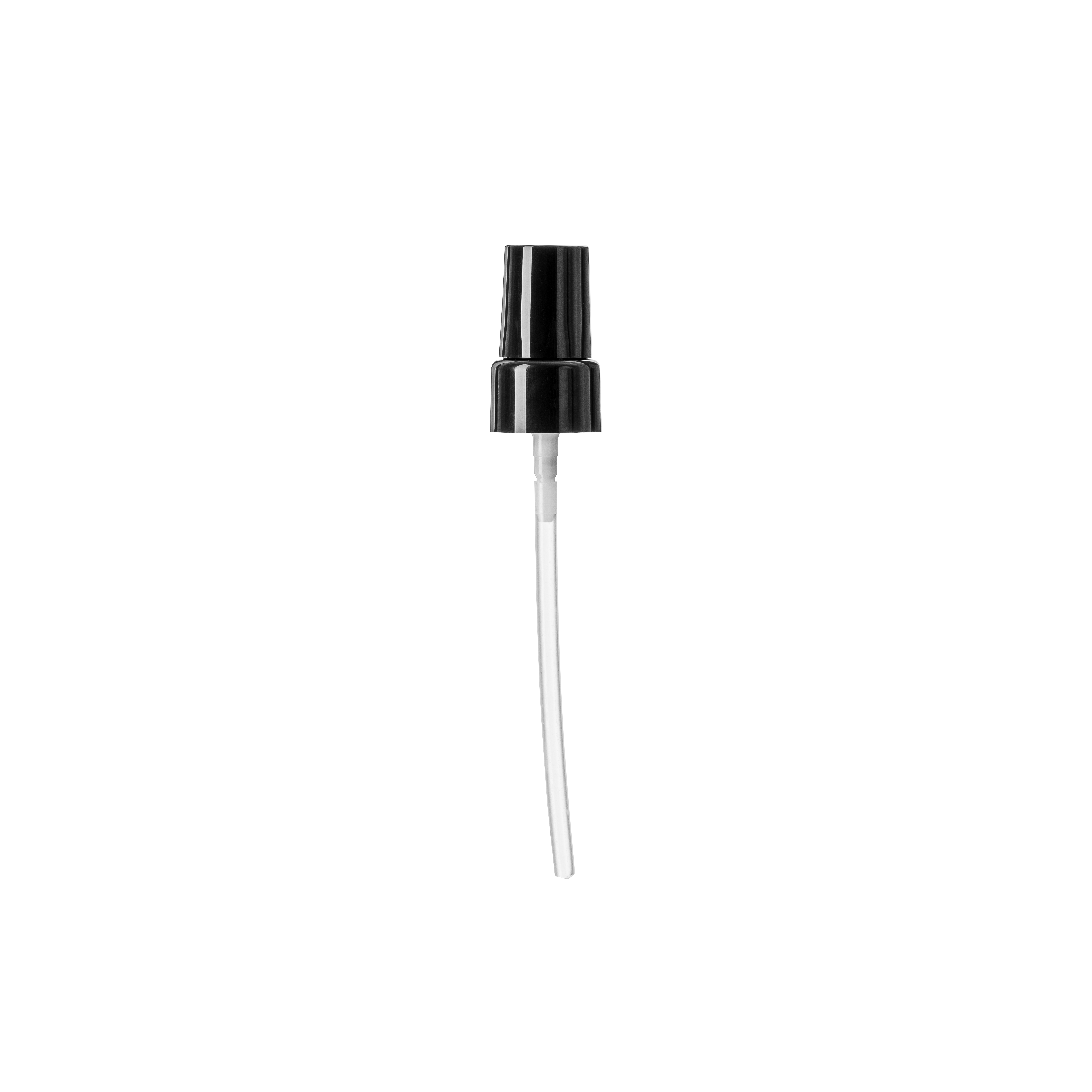 Lotion pump Sinfonia 18/415, PP, black, glossy, dose 0.10ml, black overcap (Magister 30)