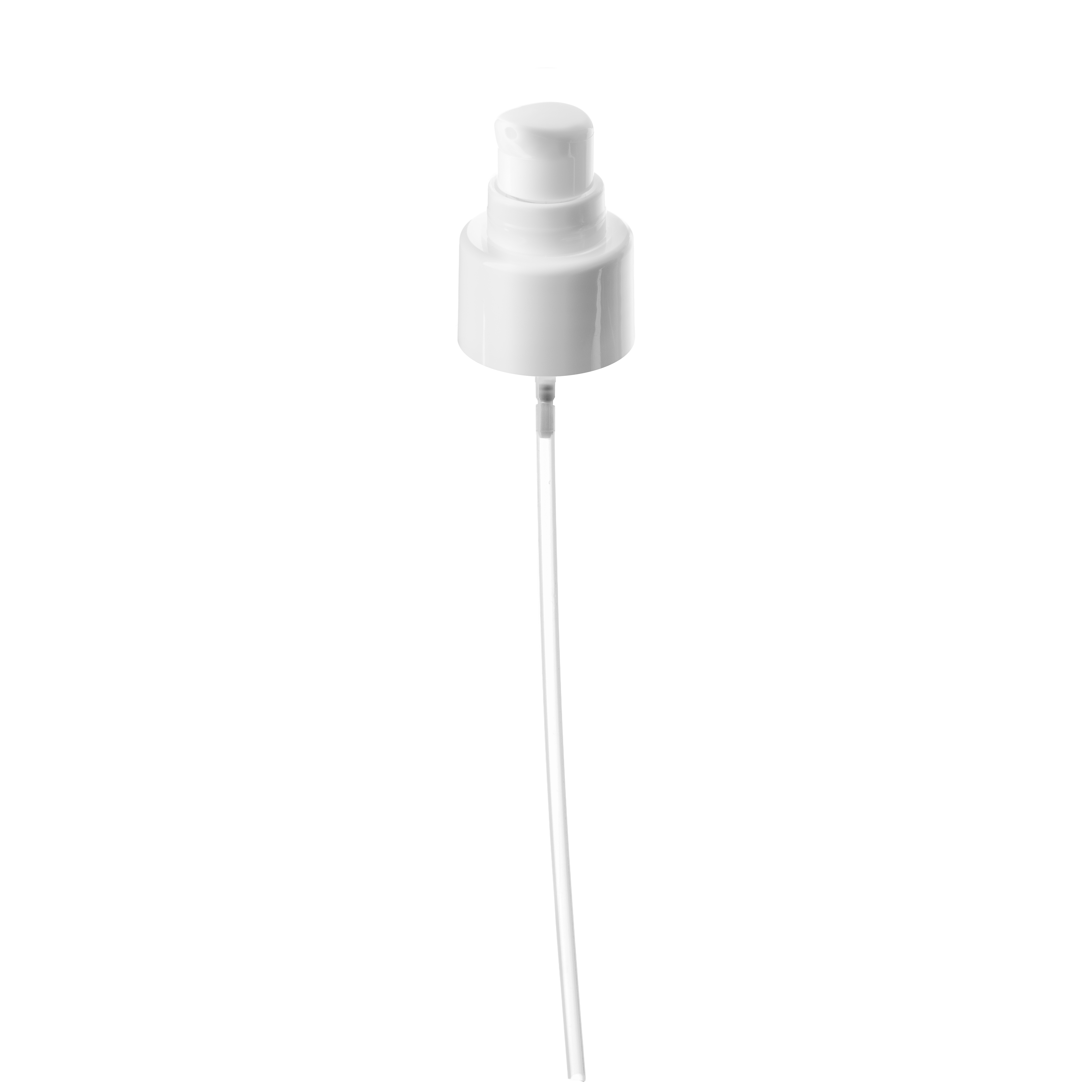 Lotion pump Sinfonia 22/410, PP, white, glossy finish, dose 0.19ml, white overcap (Luna 30)