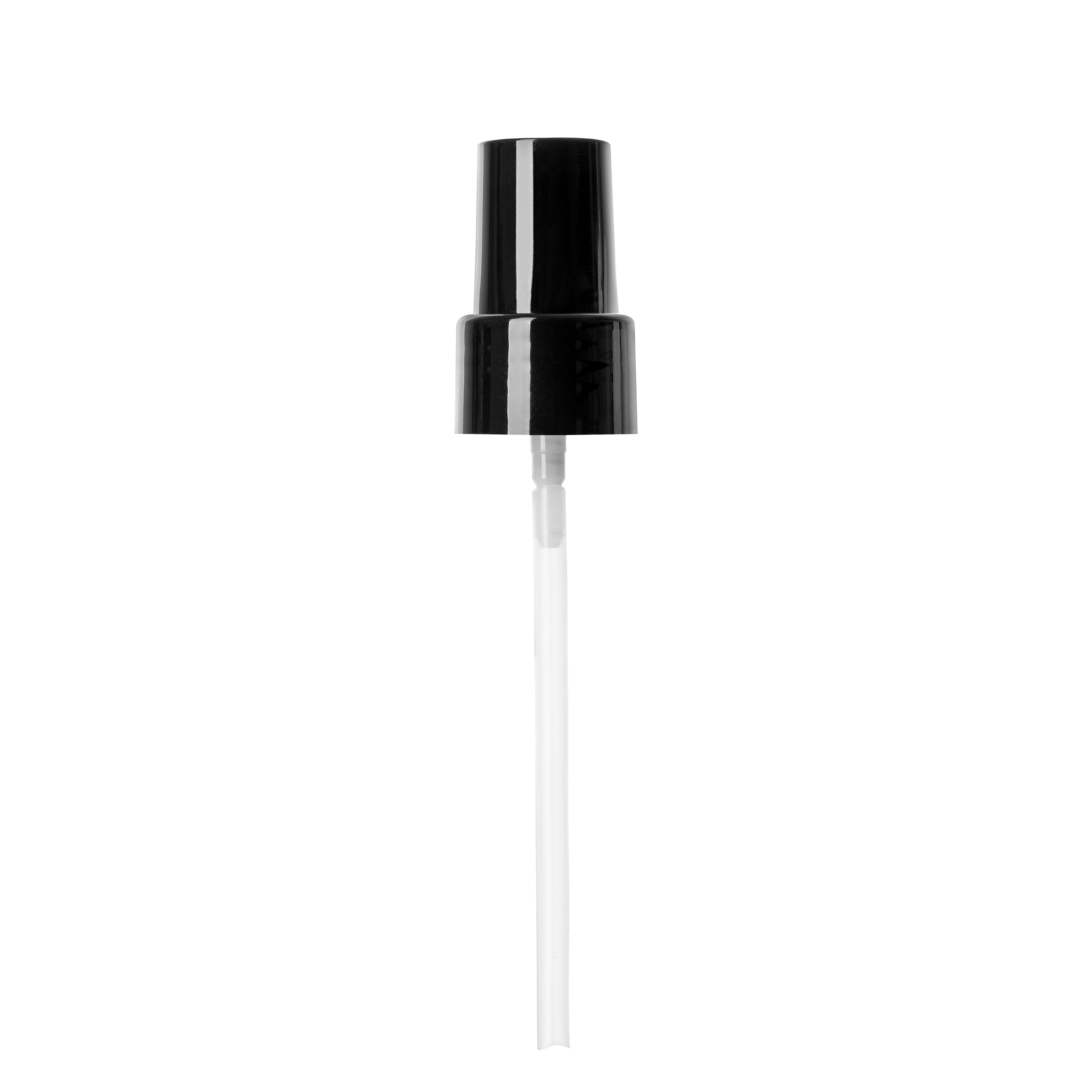 Lotion pump Sinfonia, 24/410, PP, black, glossy finish, dose 0.19ml, black overcap (Luna 100)
