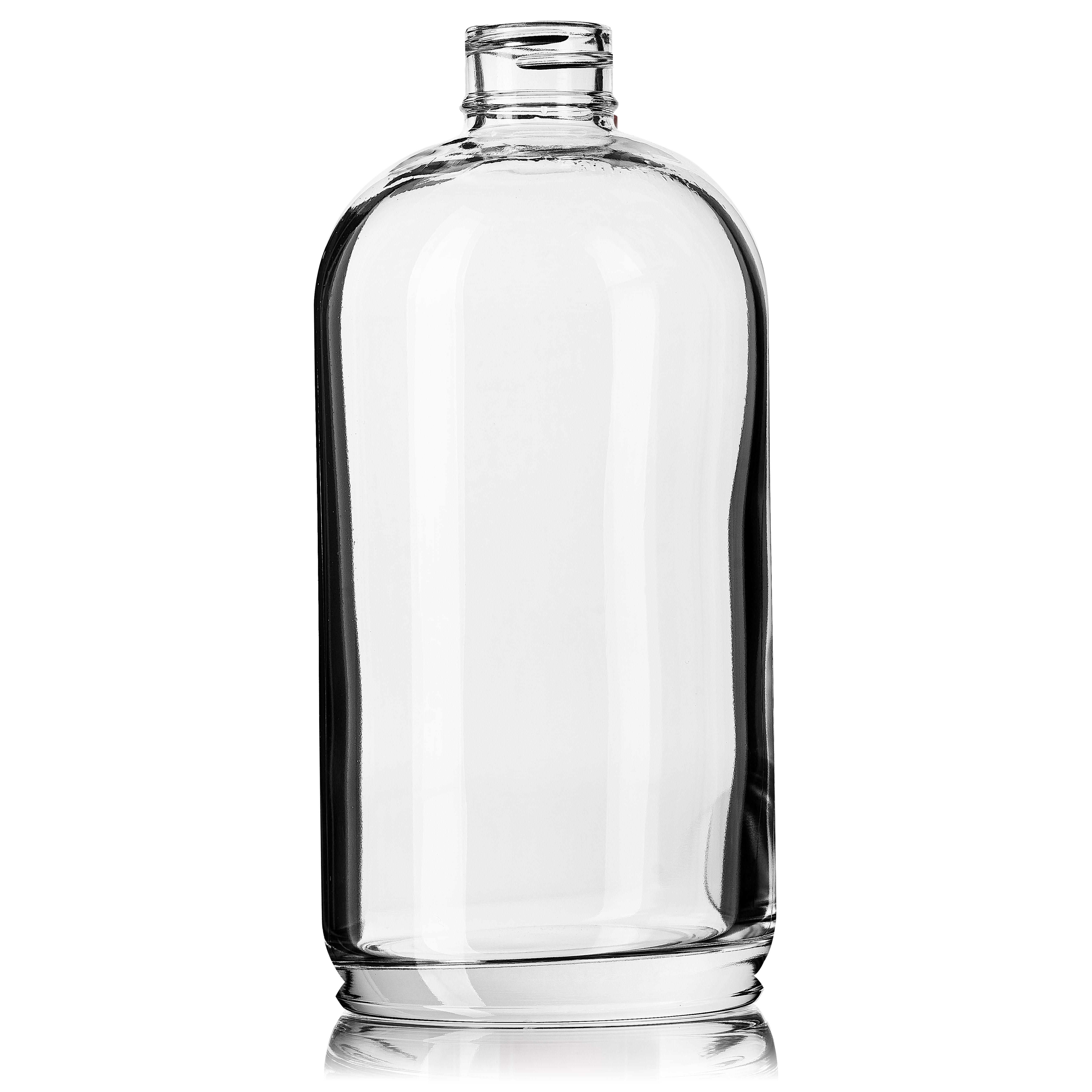 Cosmetic bottle Linden Classic 474 ml, 28/410, short neck, Flint