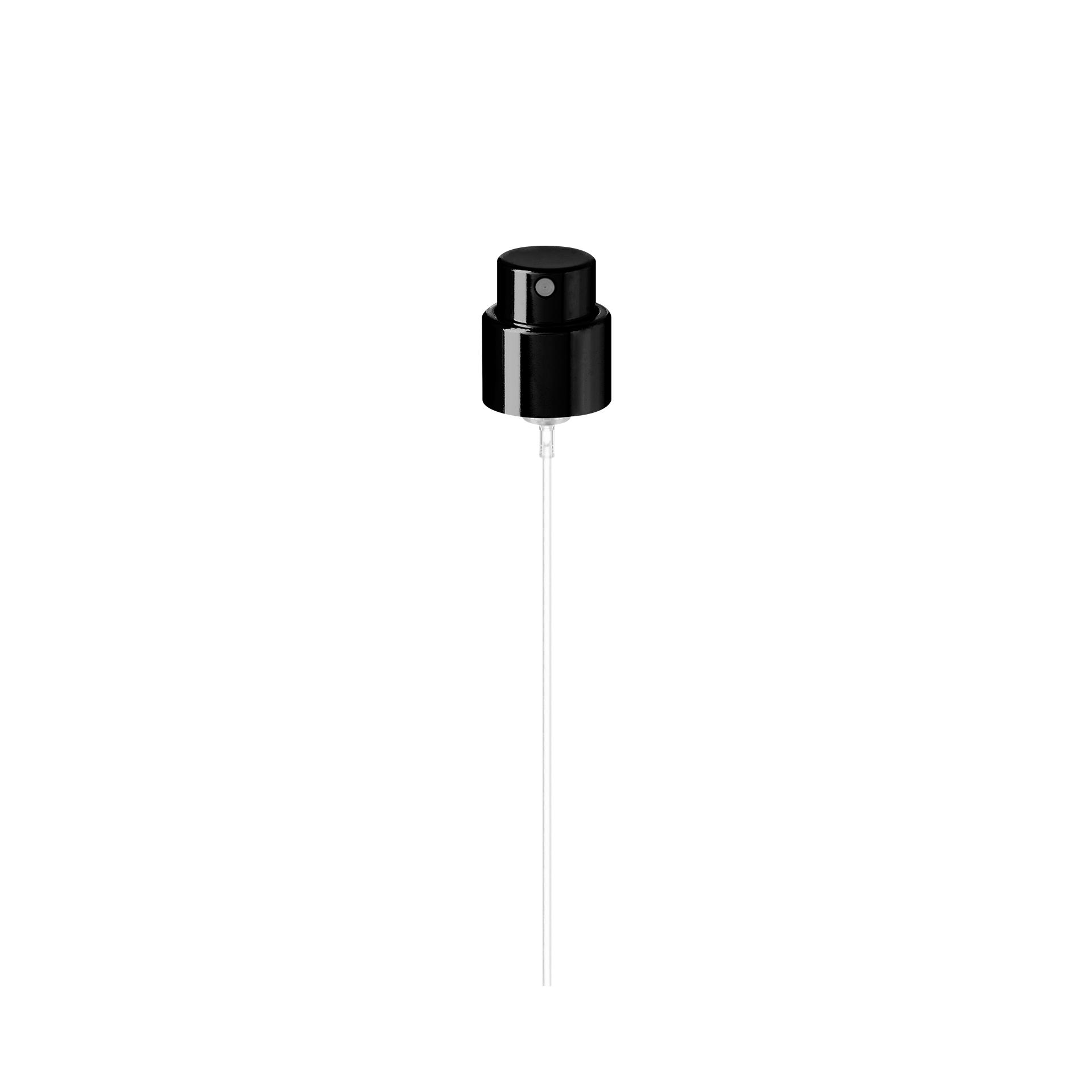 Spray cap Precious 18/400, aluminum, glossy black, dose 0.07ml (Azalea 30)