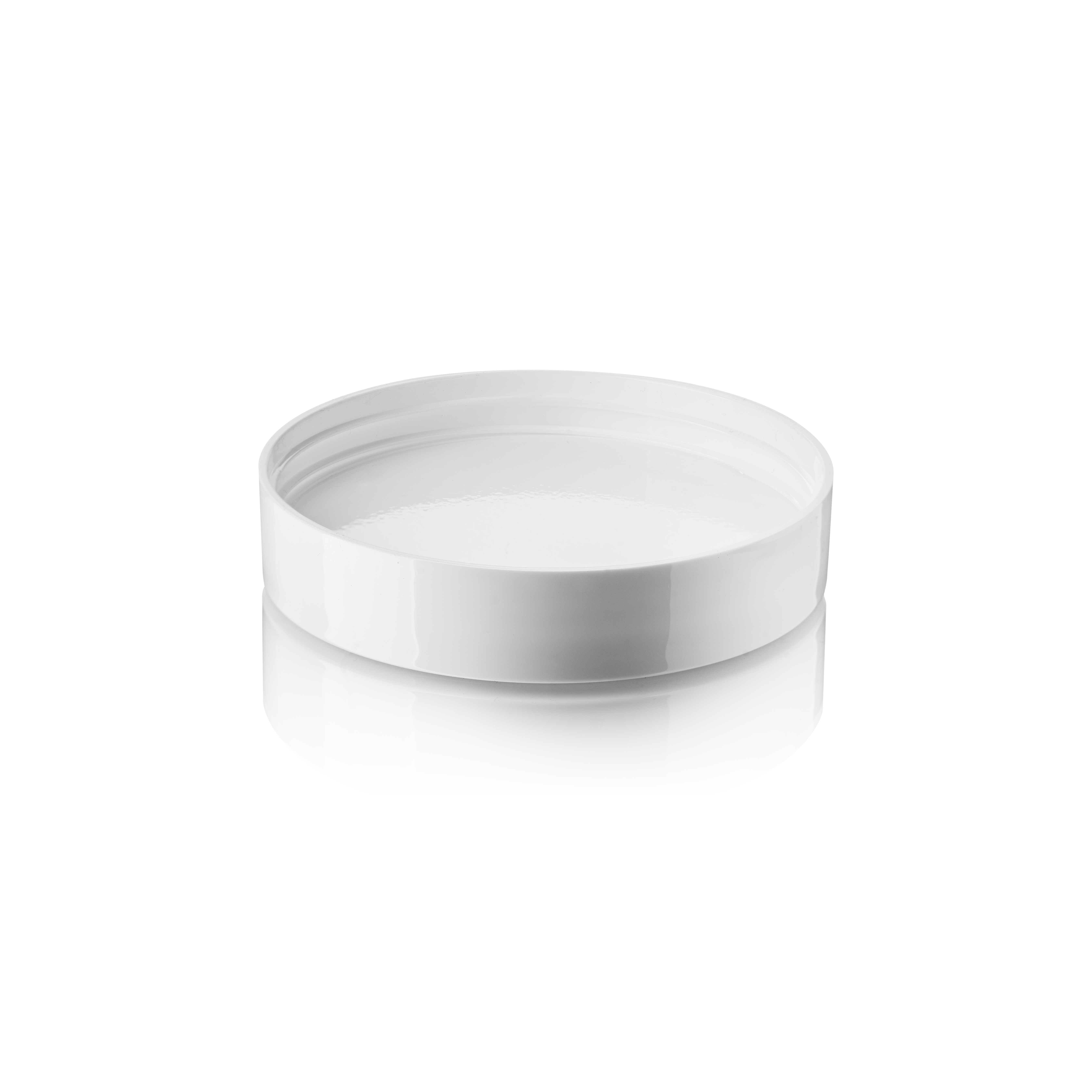 Lid Modern 87 special, PP, white, glossy finish, white inlay (Bryn 200)