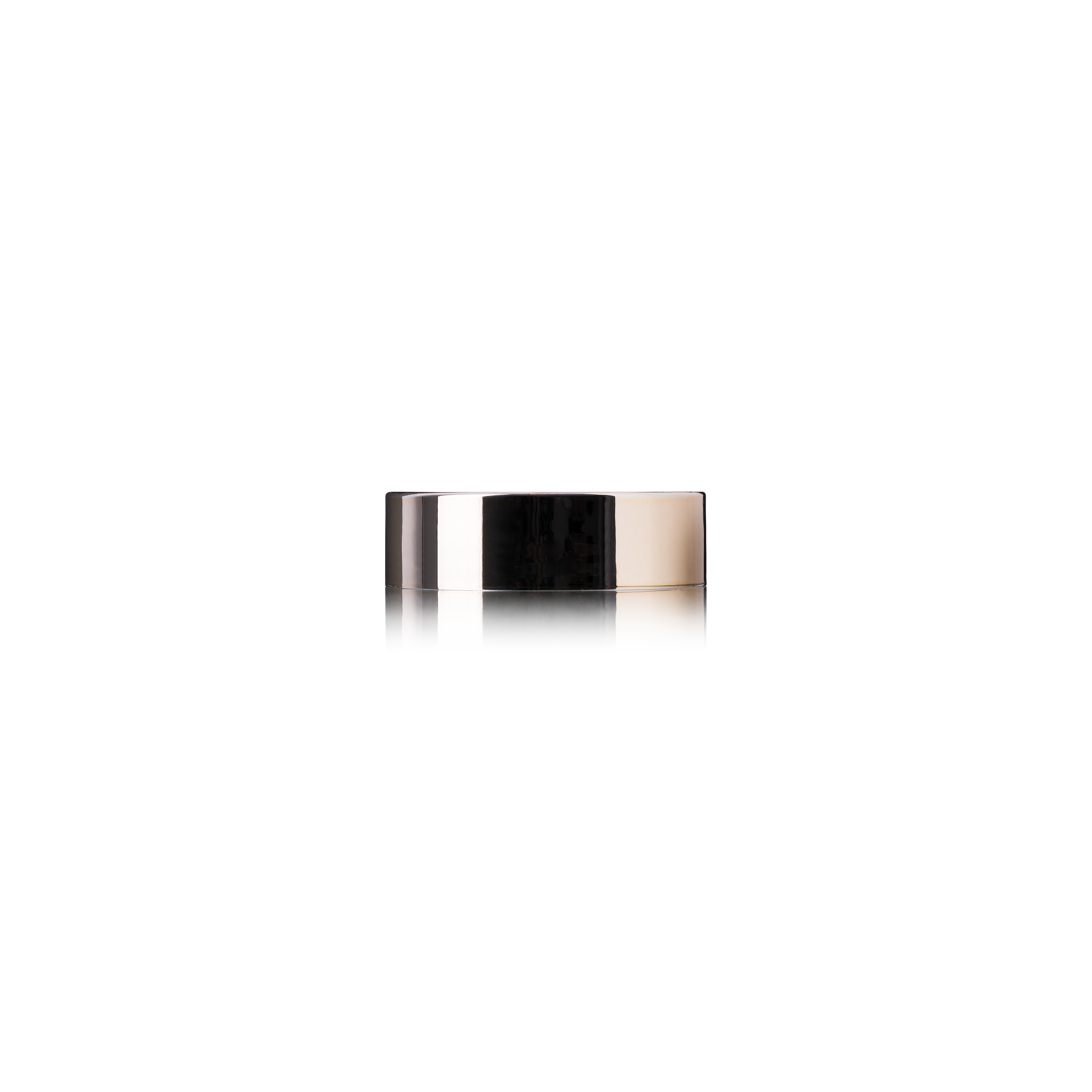 Lid Modern 58/400, PP, gold, glossy finish, white inlay 
