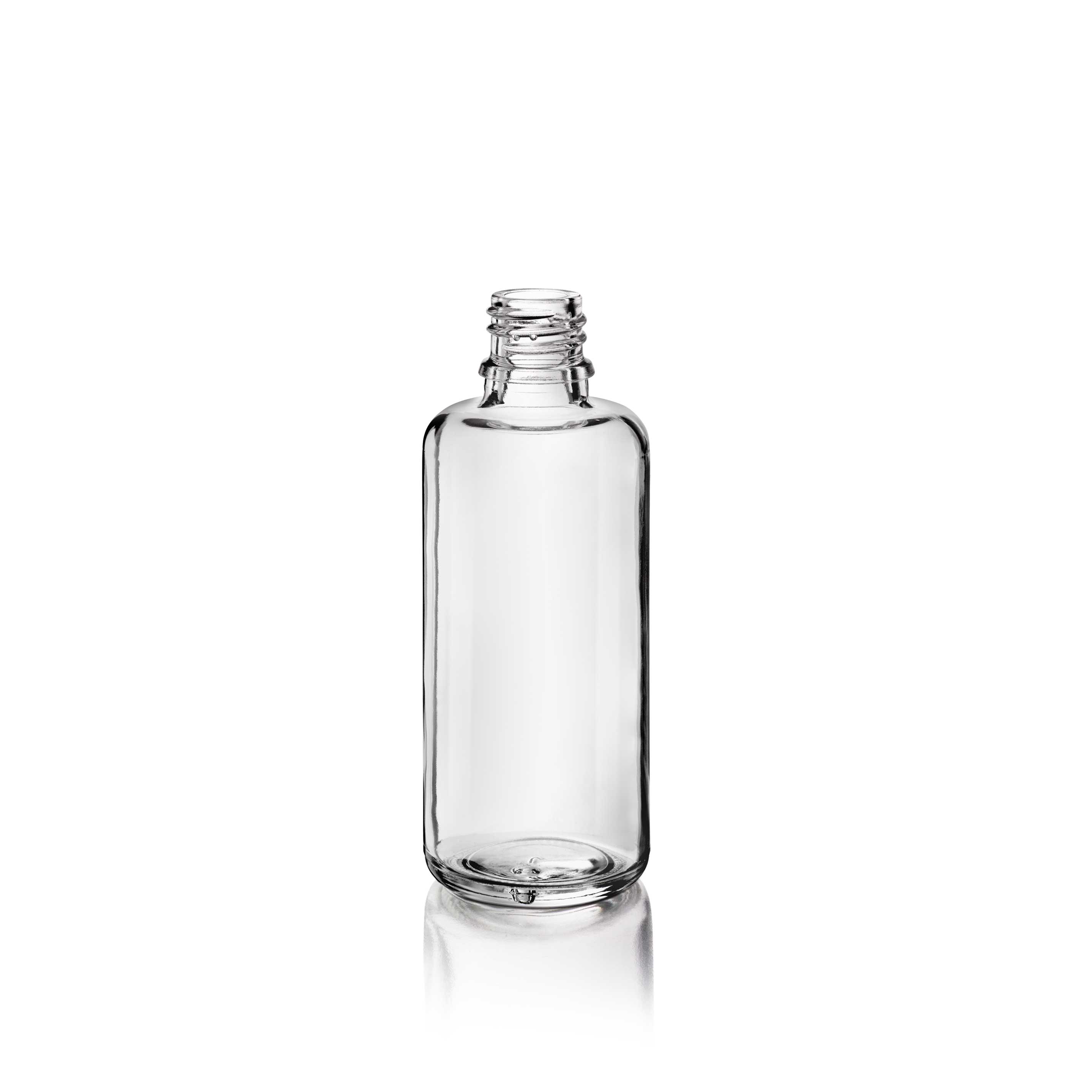 Dropper bottle Jasmine 60ml, DIN18, anti rotation nocks, light weight, Flint