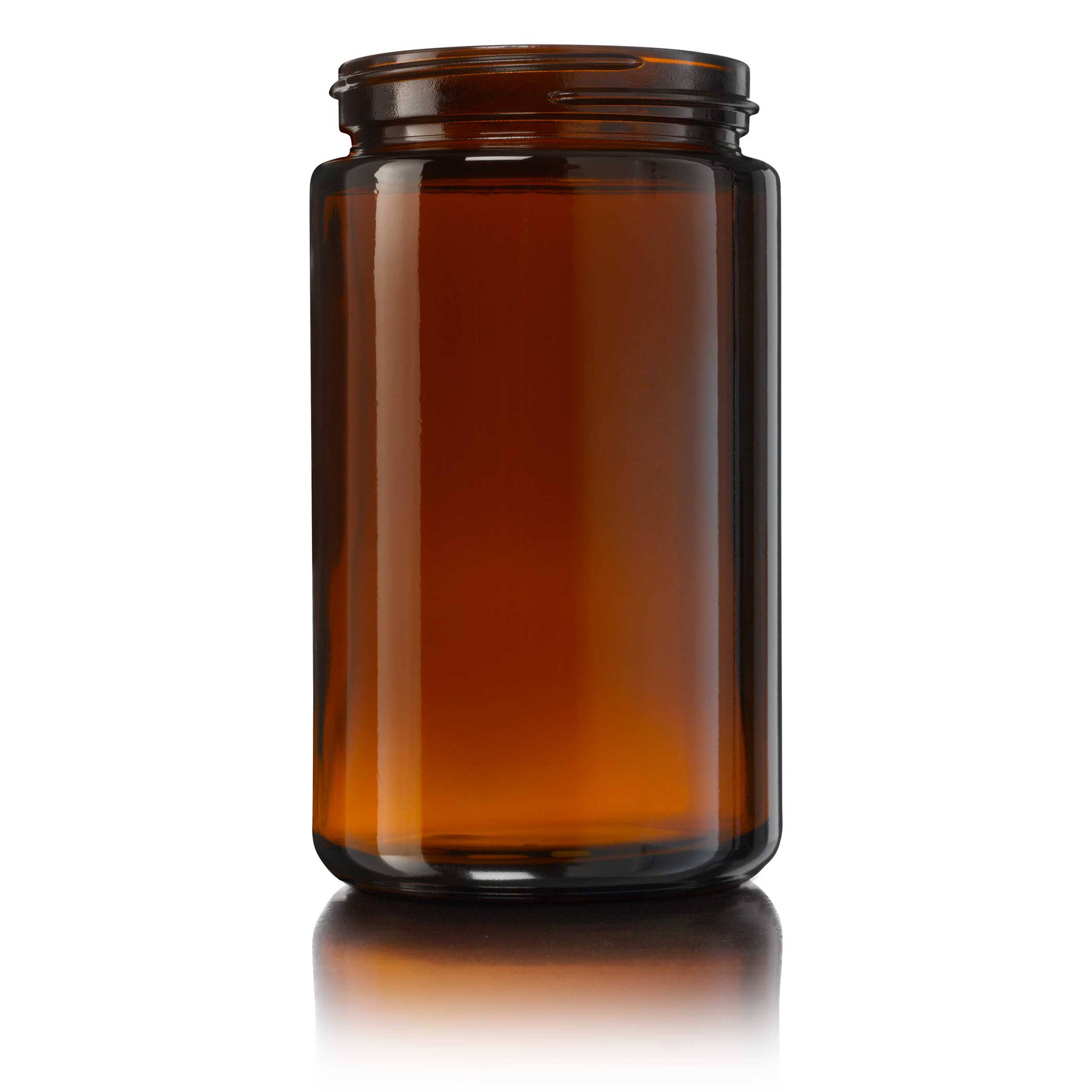 Wide neck jar Violette 200ml, 58/400, Amber Brown Wide neck jar Violette 200ml, 58/400, Amber Brown